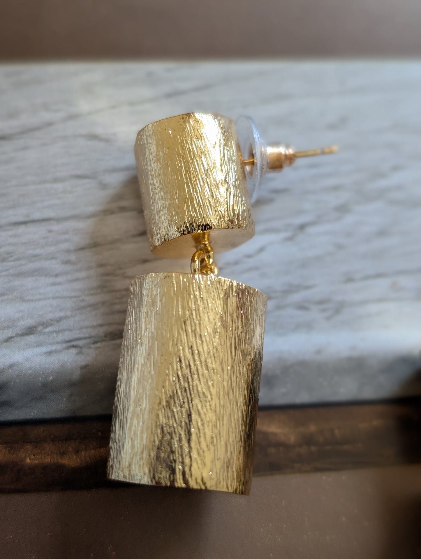 Athulya Textured Drop Earrings