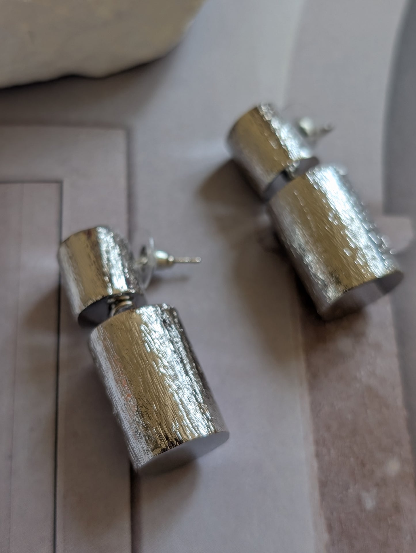 Athulya Textured Drop Earrings