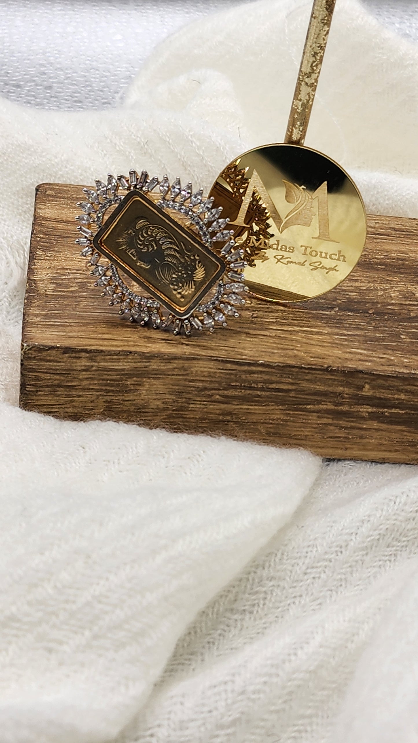 Nadia Gold Tone AD Ring