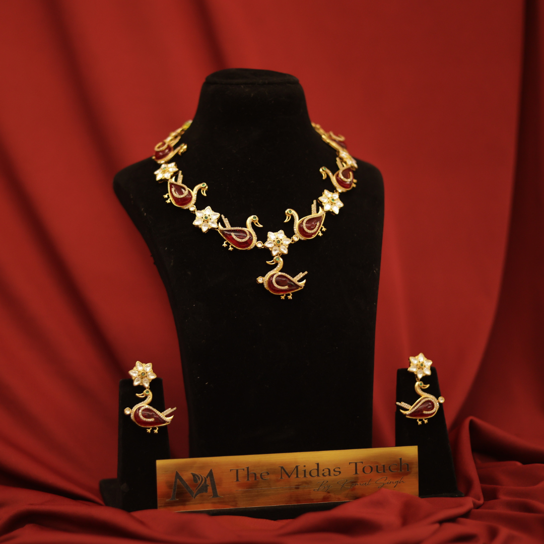 Designer Inspired - Cygnet Necklace Set - Midas Touch Jewelry