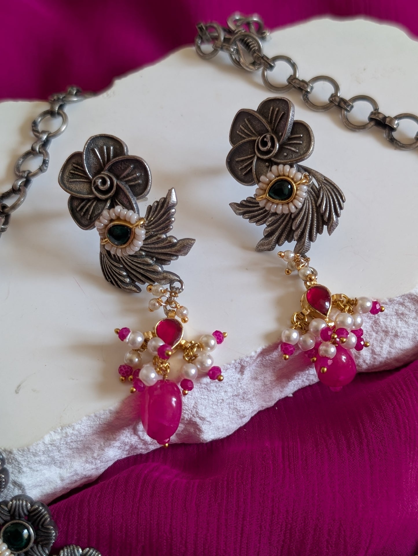 Rajsi Temple Heritage Necklace Set