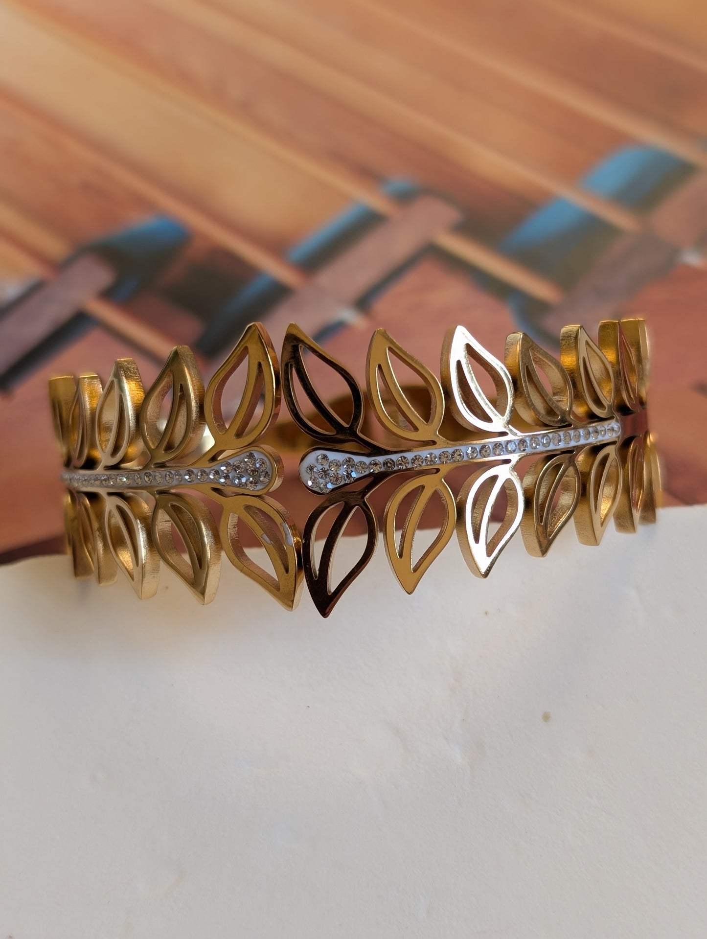 Aurelia Leaf Cascade Cuff