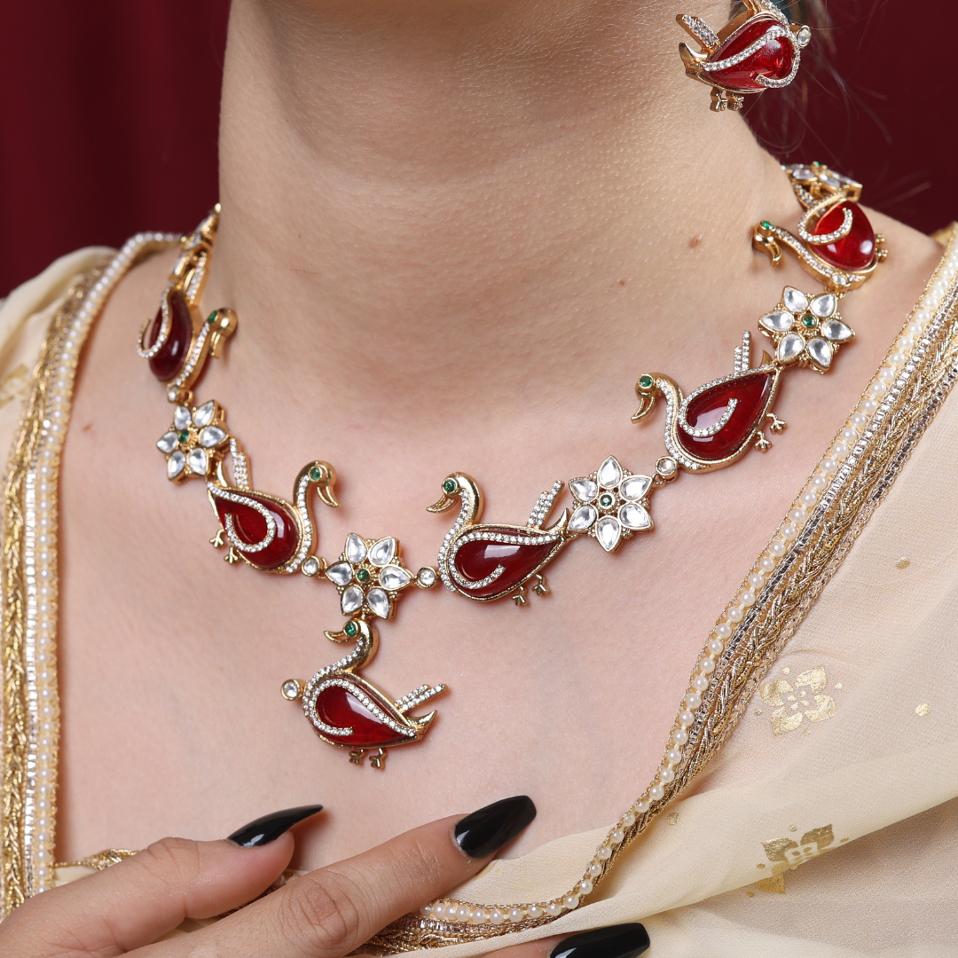 Designer Inspired - Cygnet Necklace Set - Midas Touch Jewelry