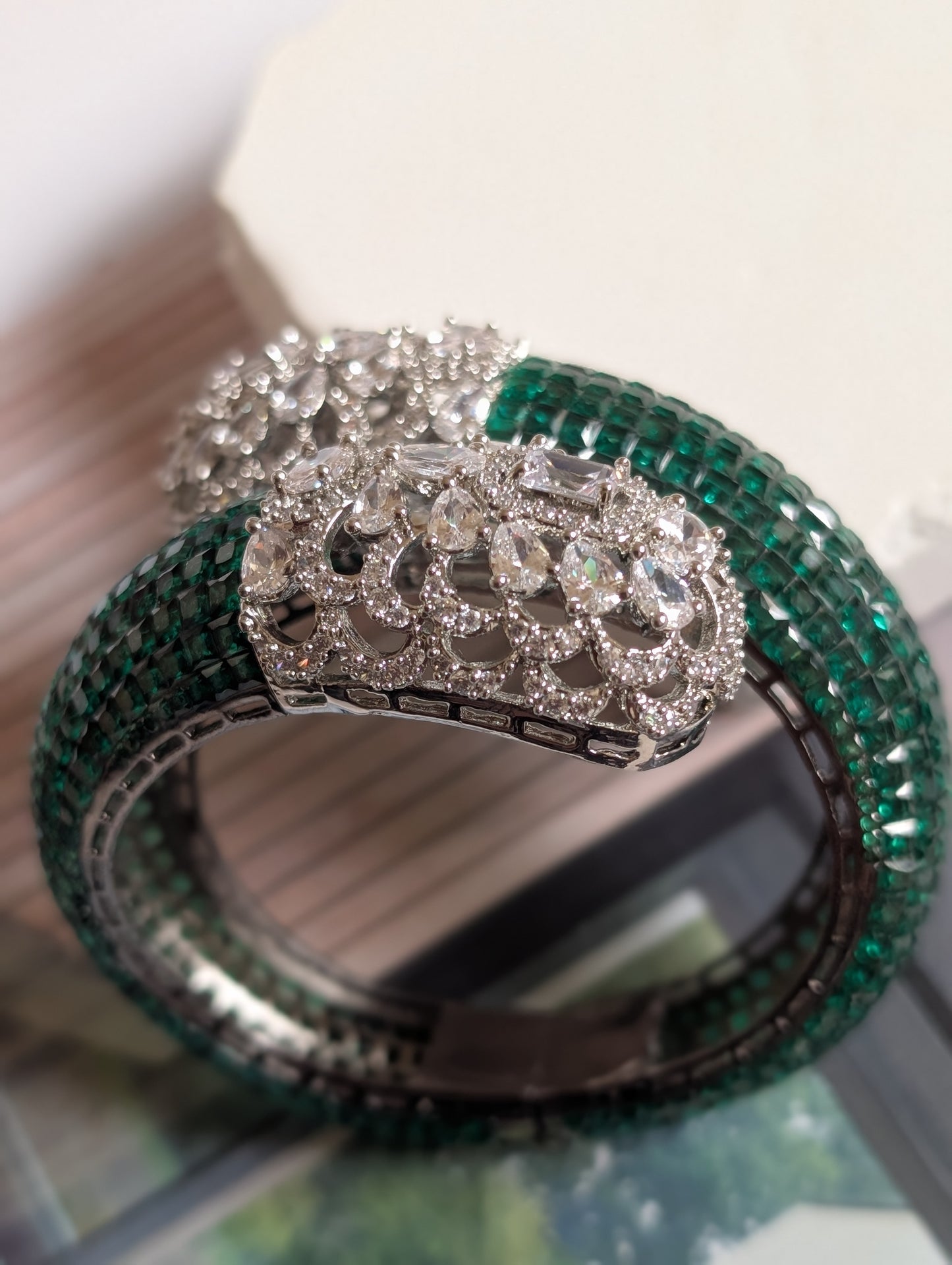 Ishya Crystal Crown Bangles
