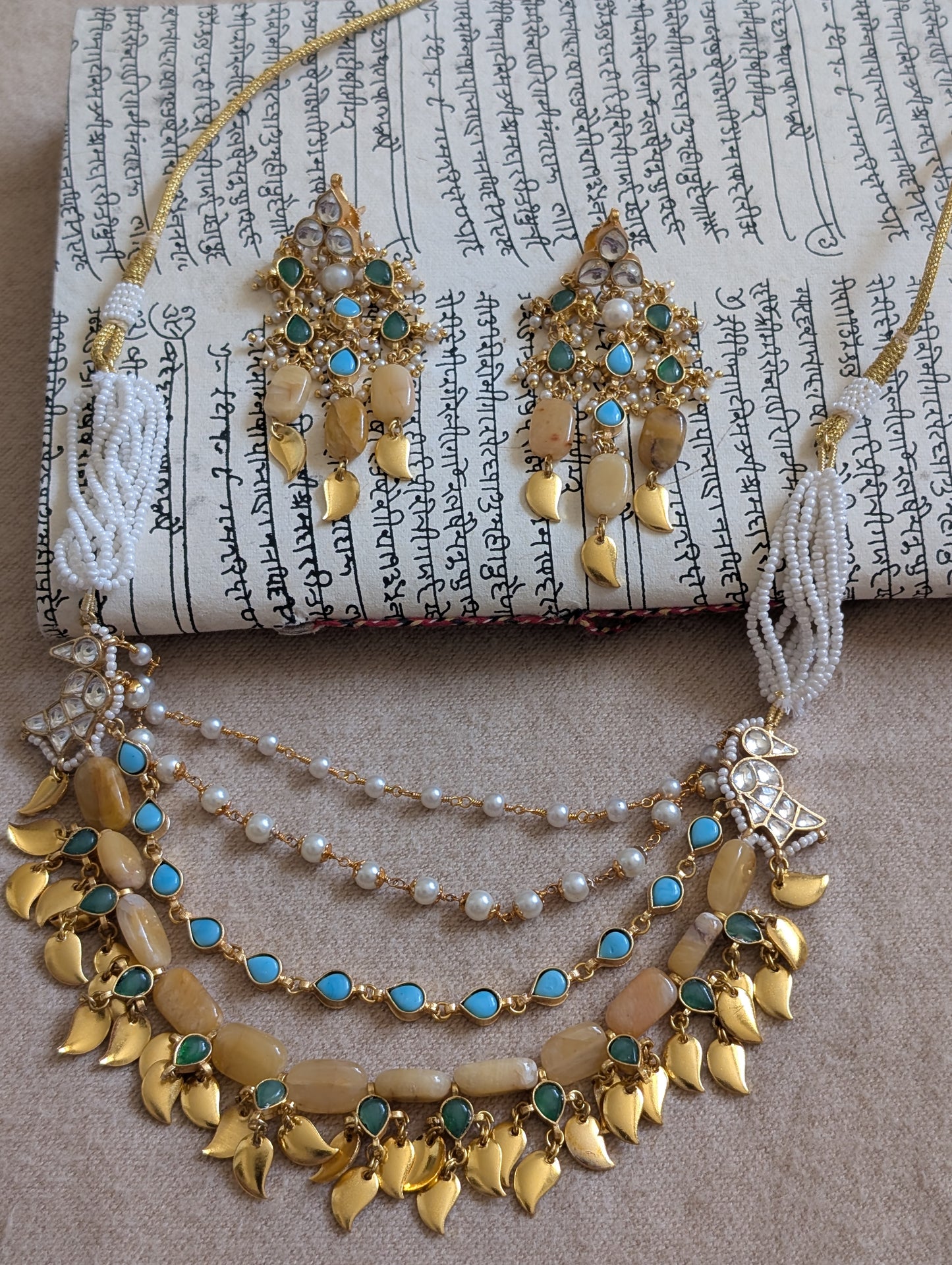 Rajkumari Kundan Necklace Set