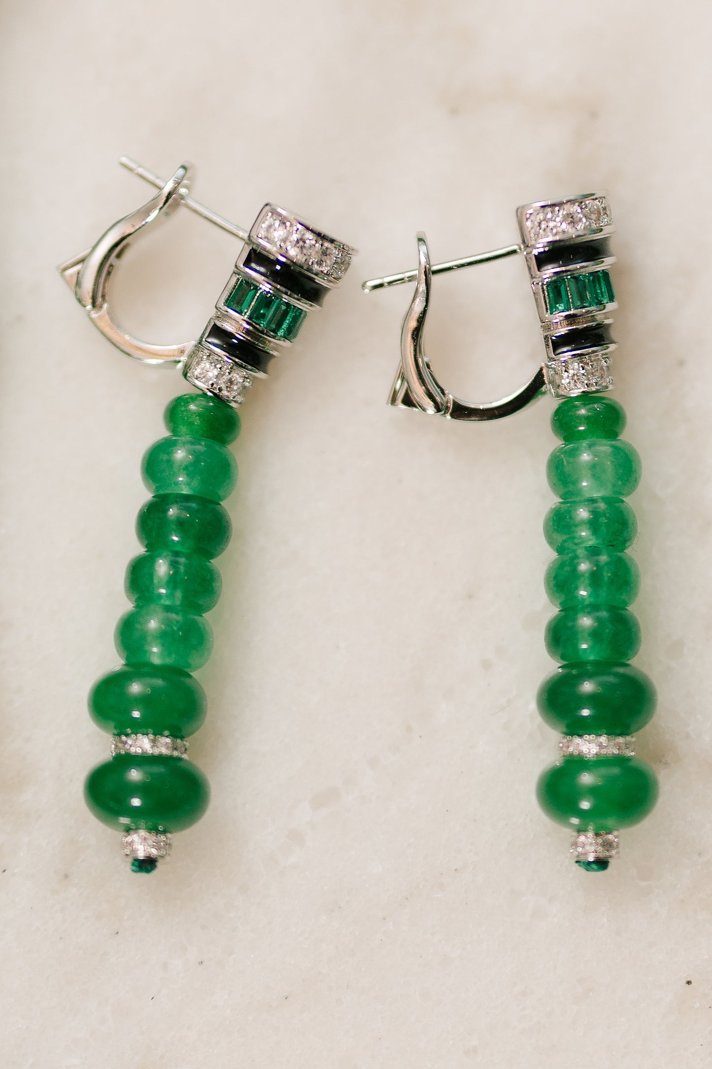 Saira’s Emerald Elegance Necklace Set
