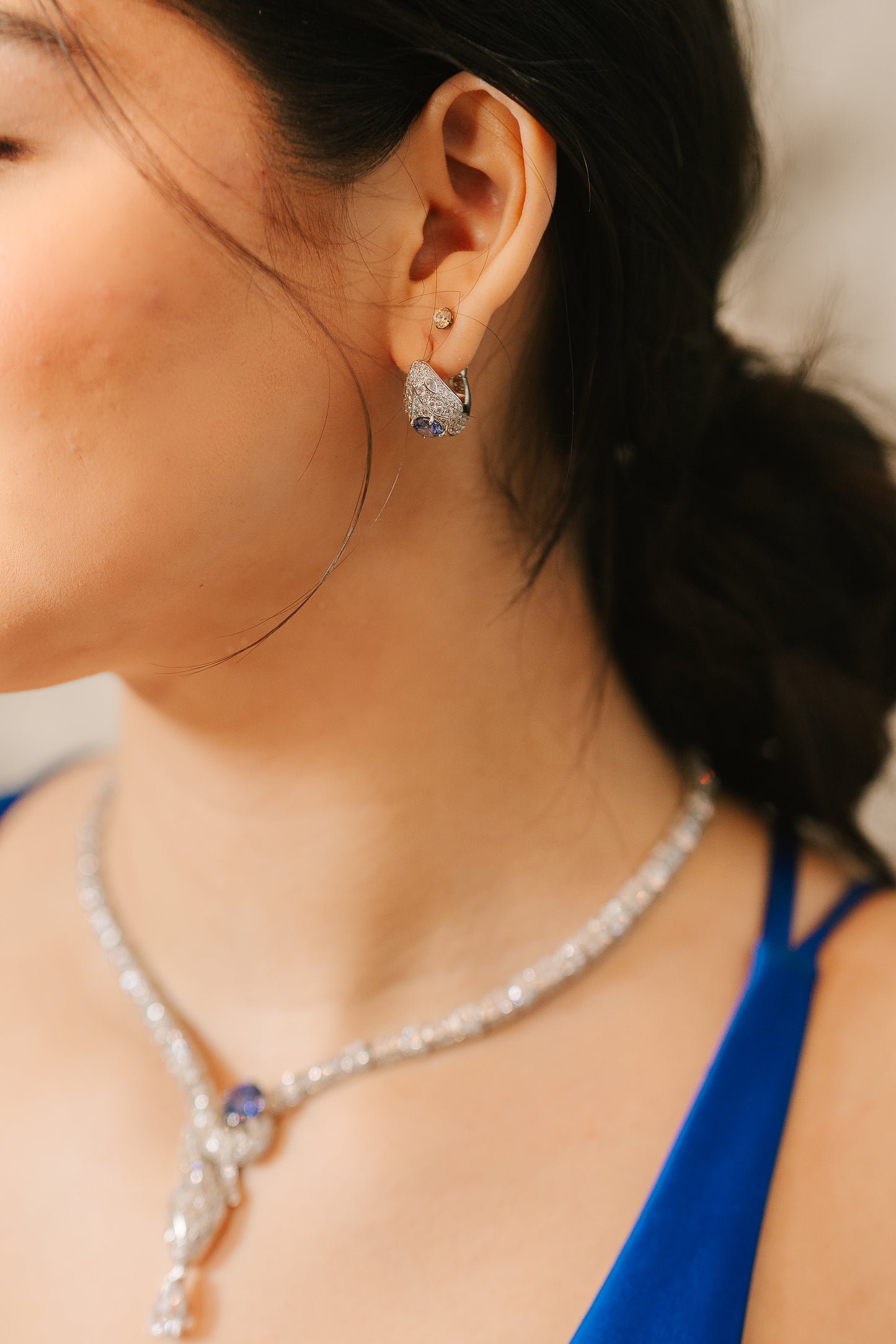 Belladonna Serpent Sapphire Necklace Set