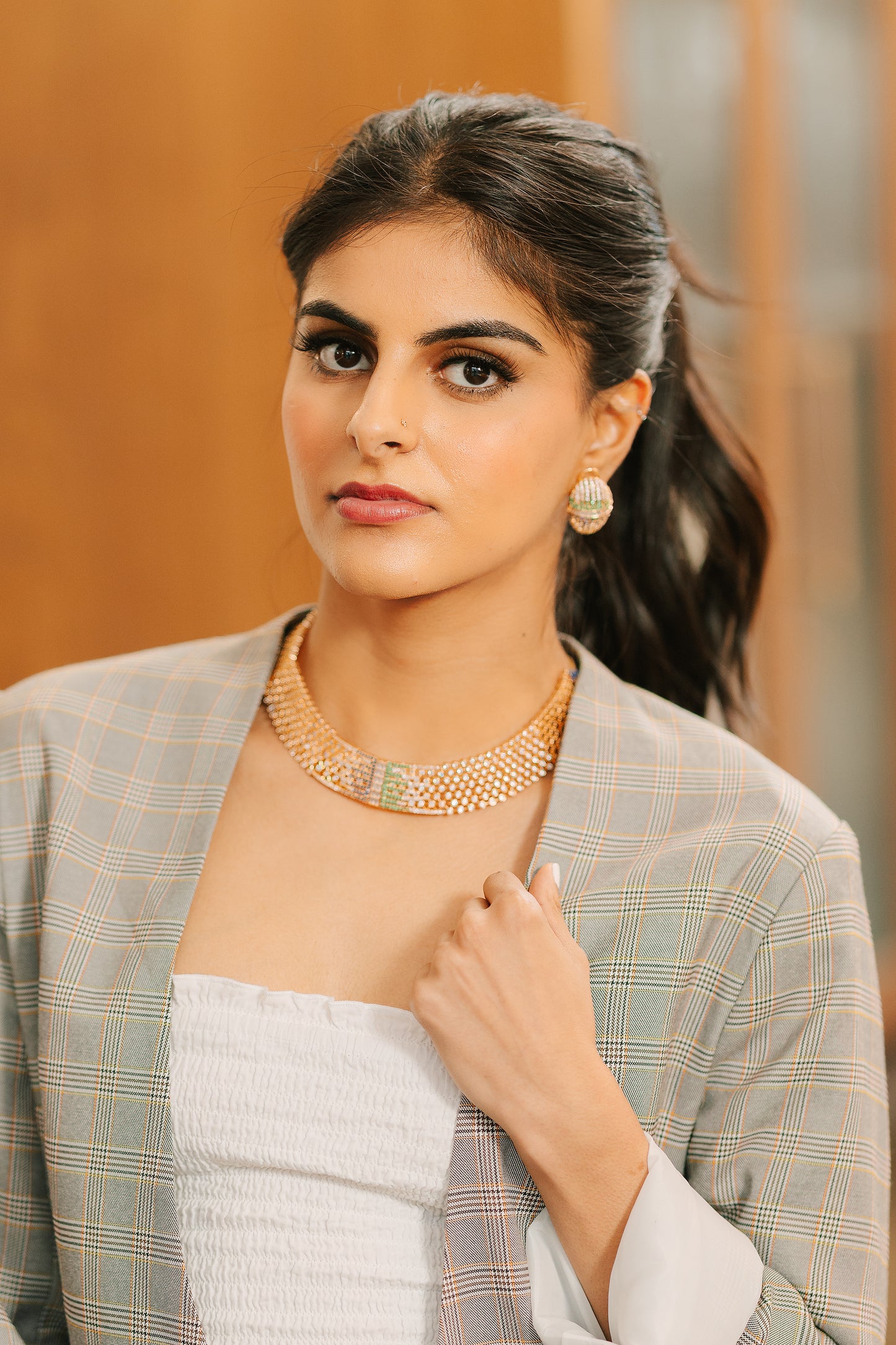 Nayra Regal Gold Choker Set