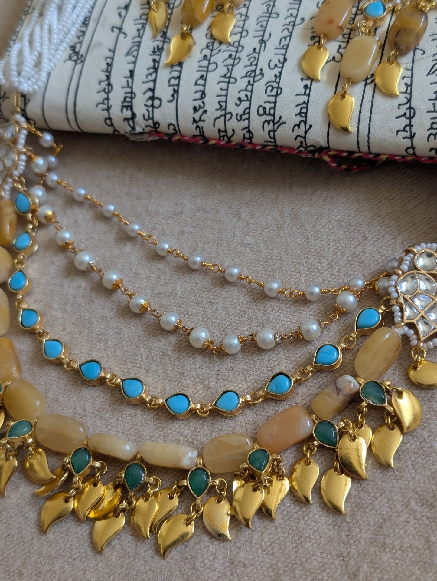 Rajkumari Kundan Necklace Set