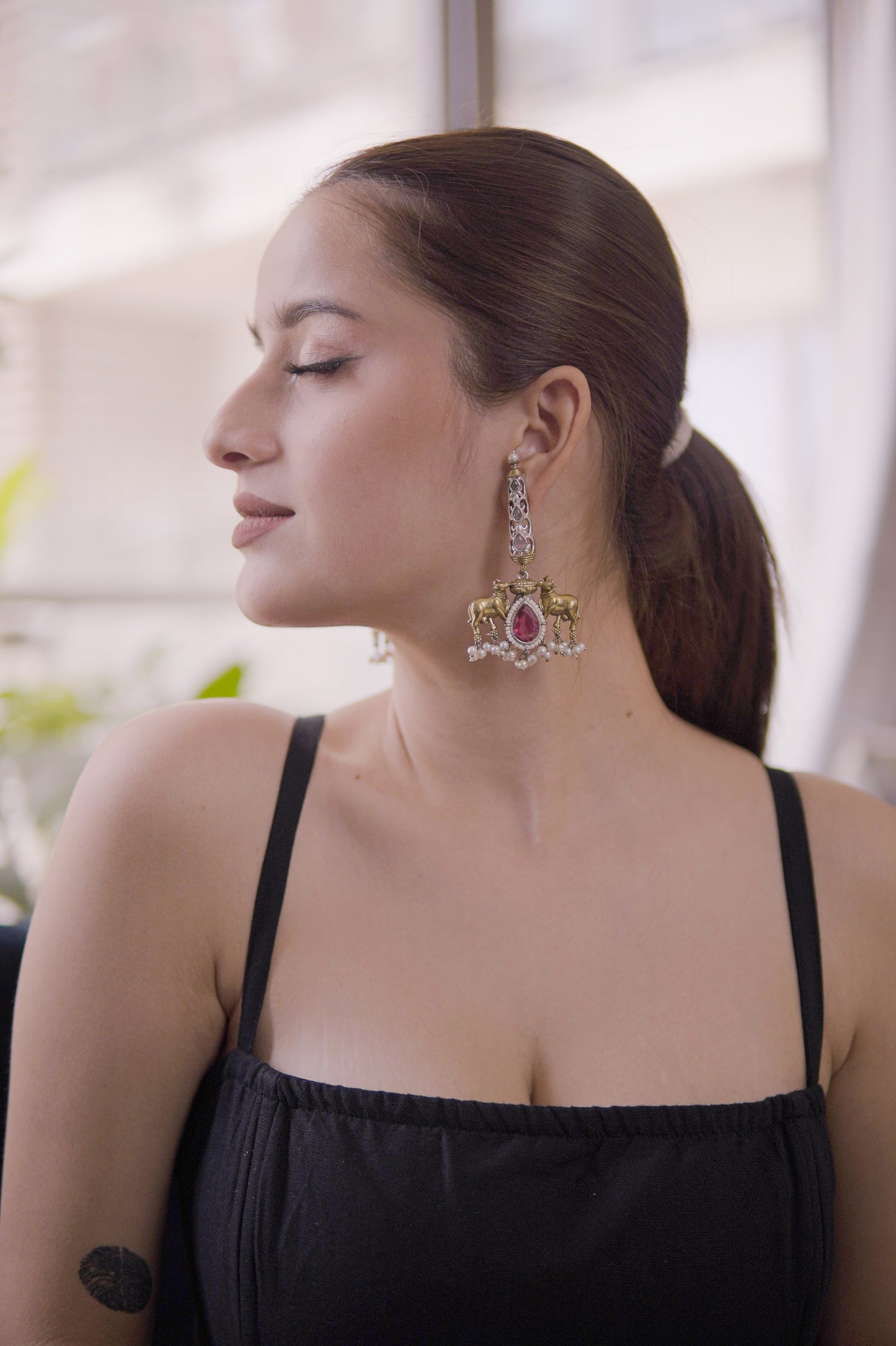 Nandika Motif Earrings