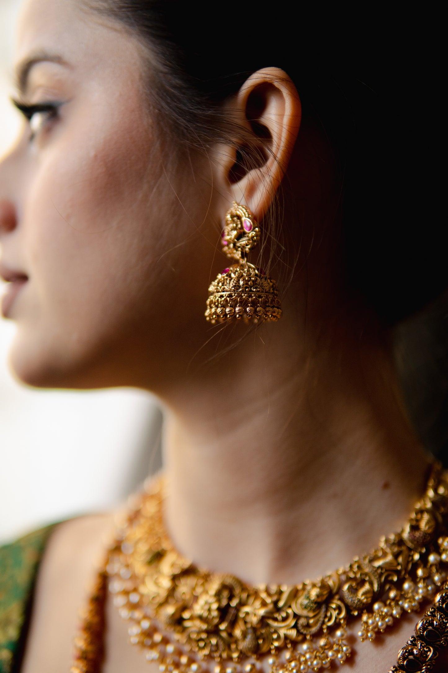 Vyoma Antique Temple Necklace Set