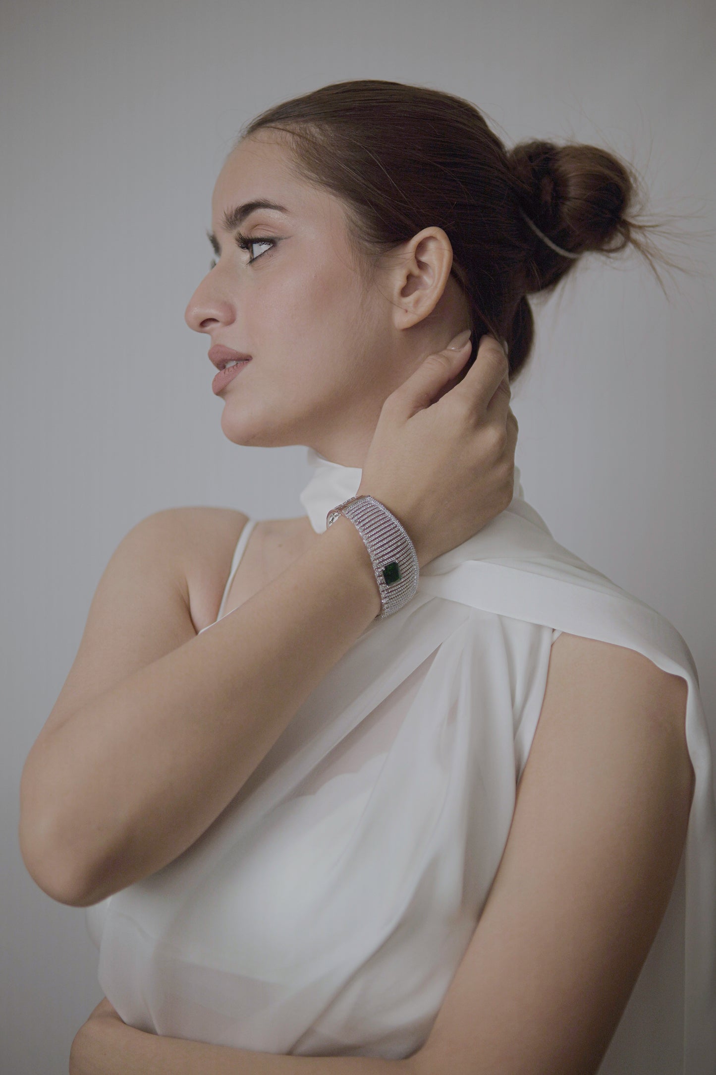 Ela Emerald Cuff