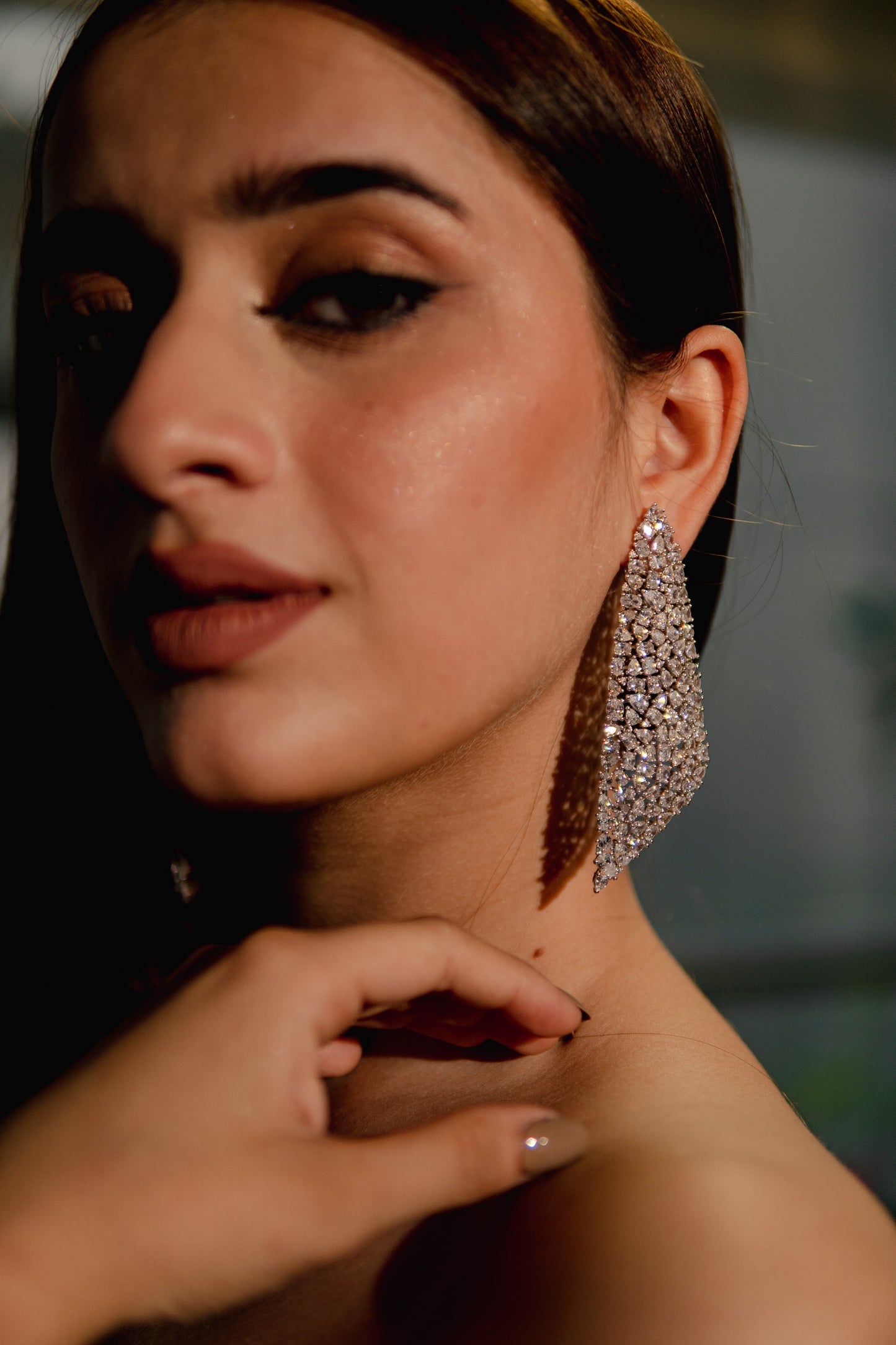 Aafreen Tapered Crystal Drops