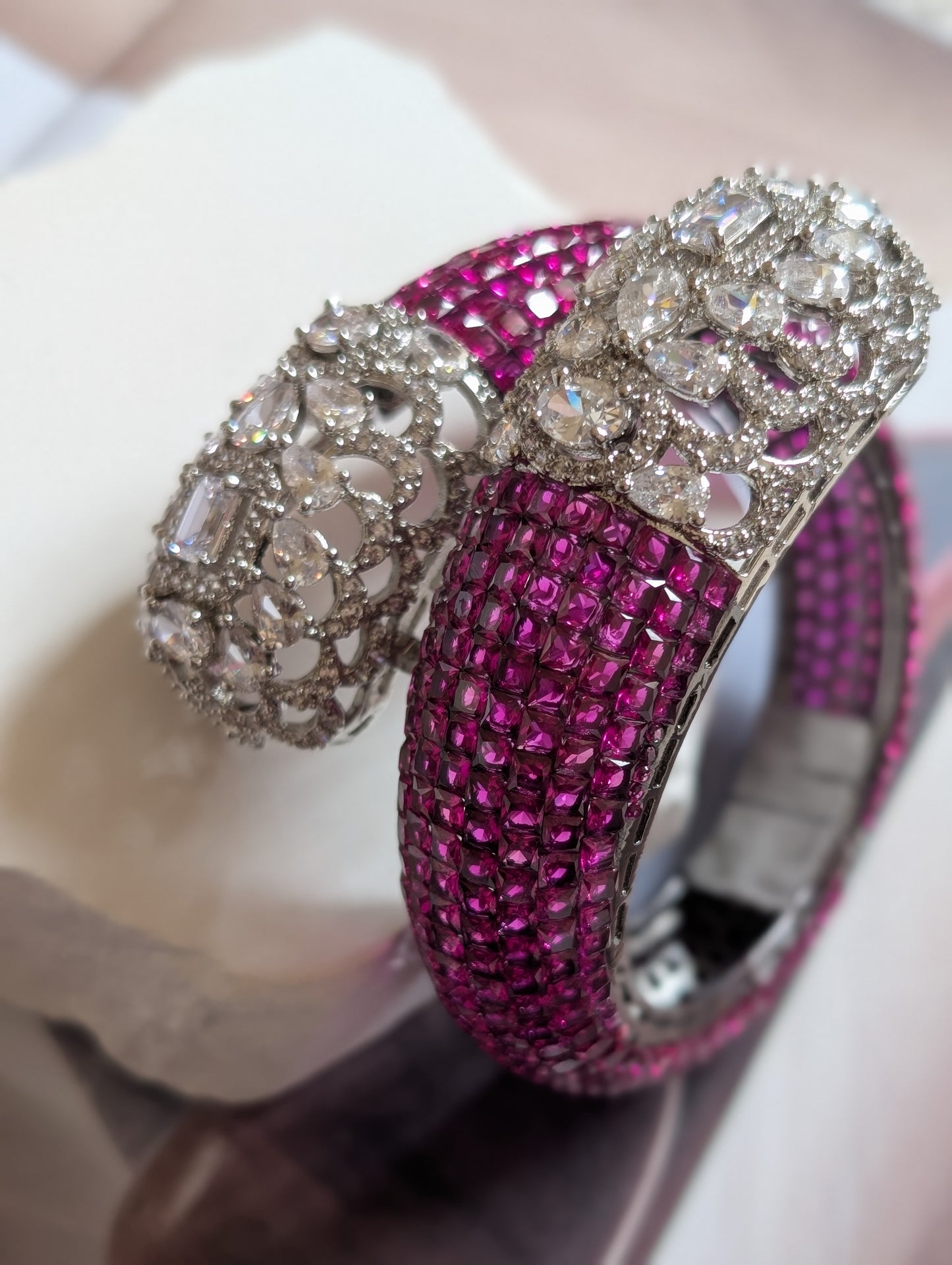 Ishya Crystal Crown Bangles