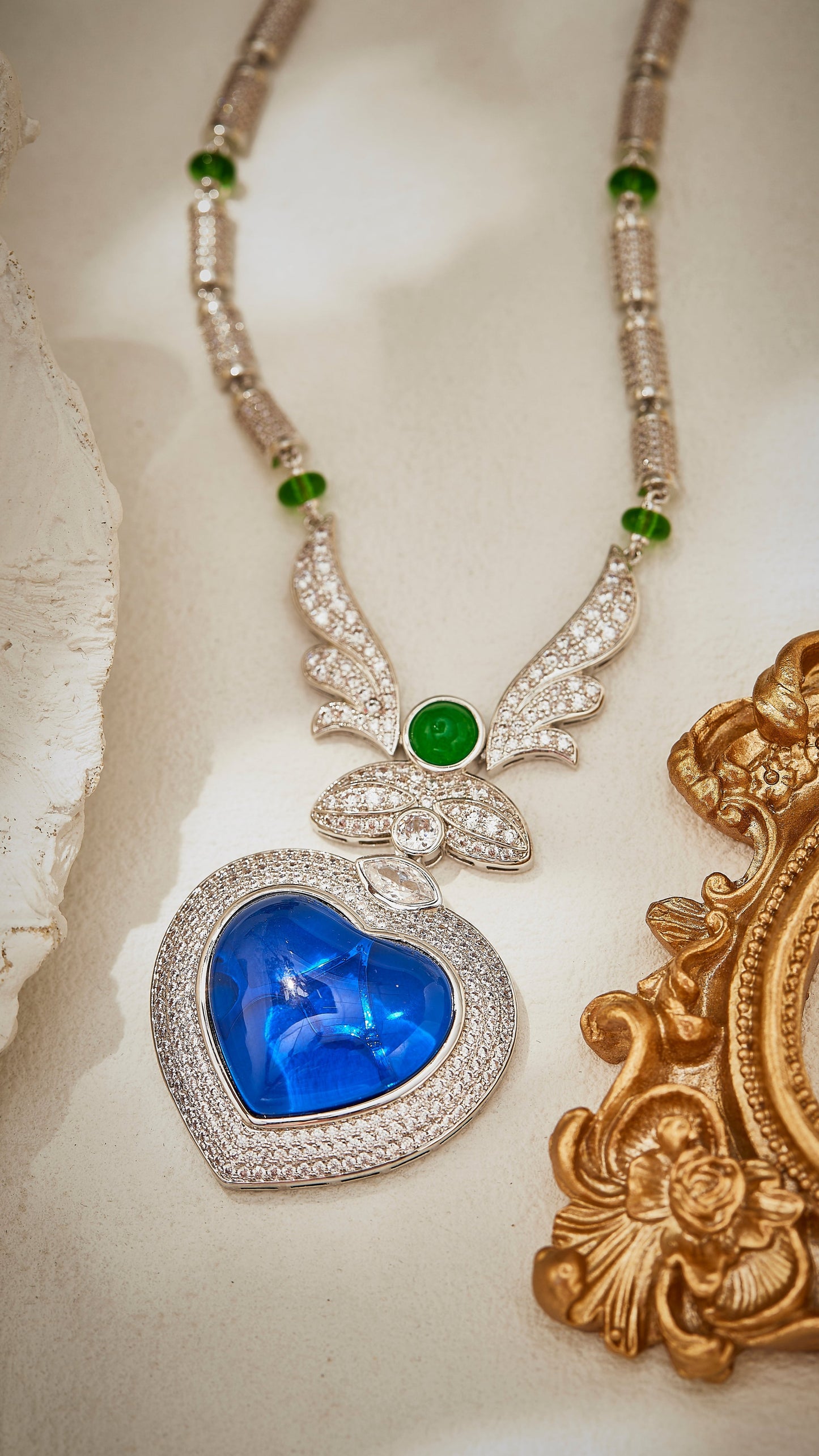 The Celeste Heart of Seraphina Necklace