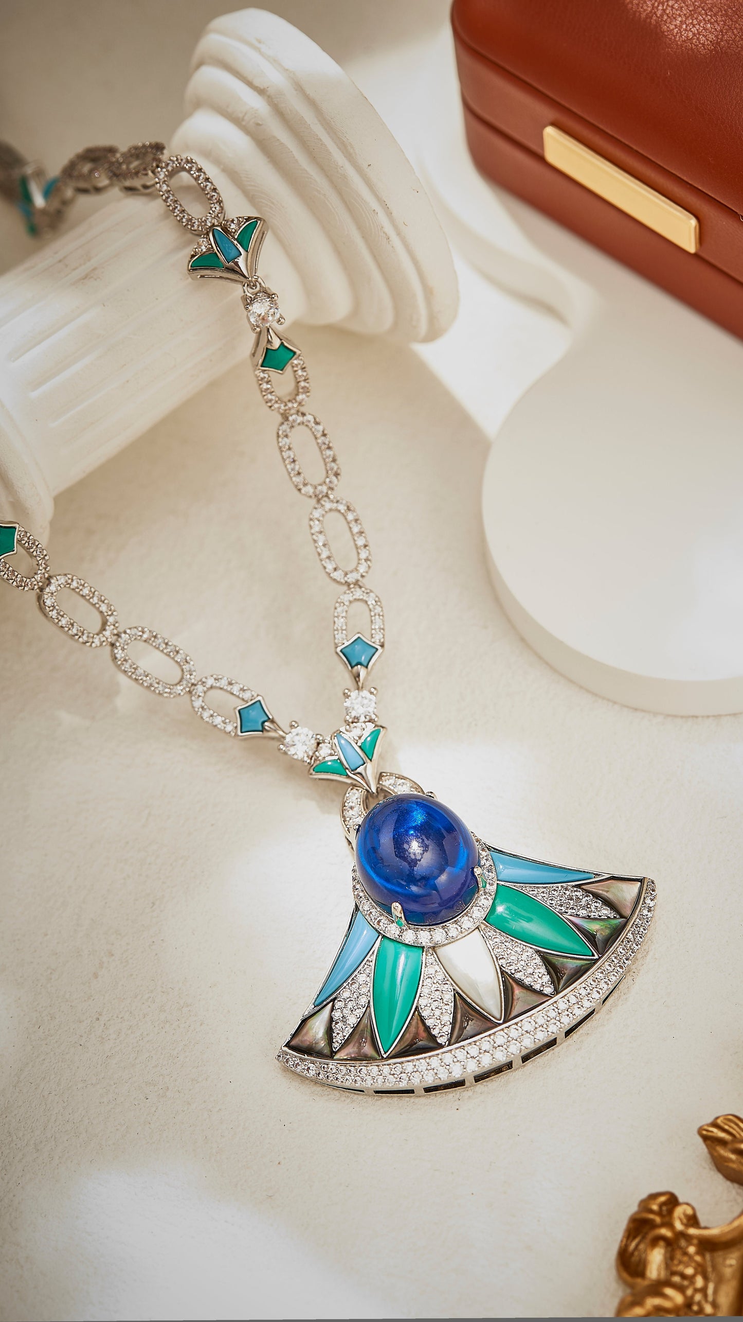 Azure Bloom Necklace Set