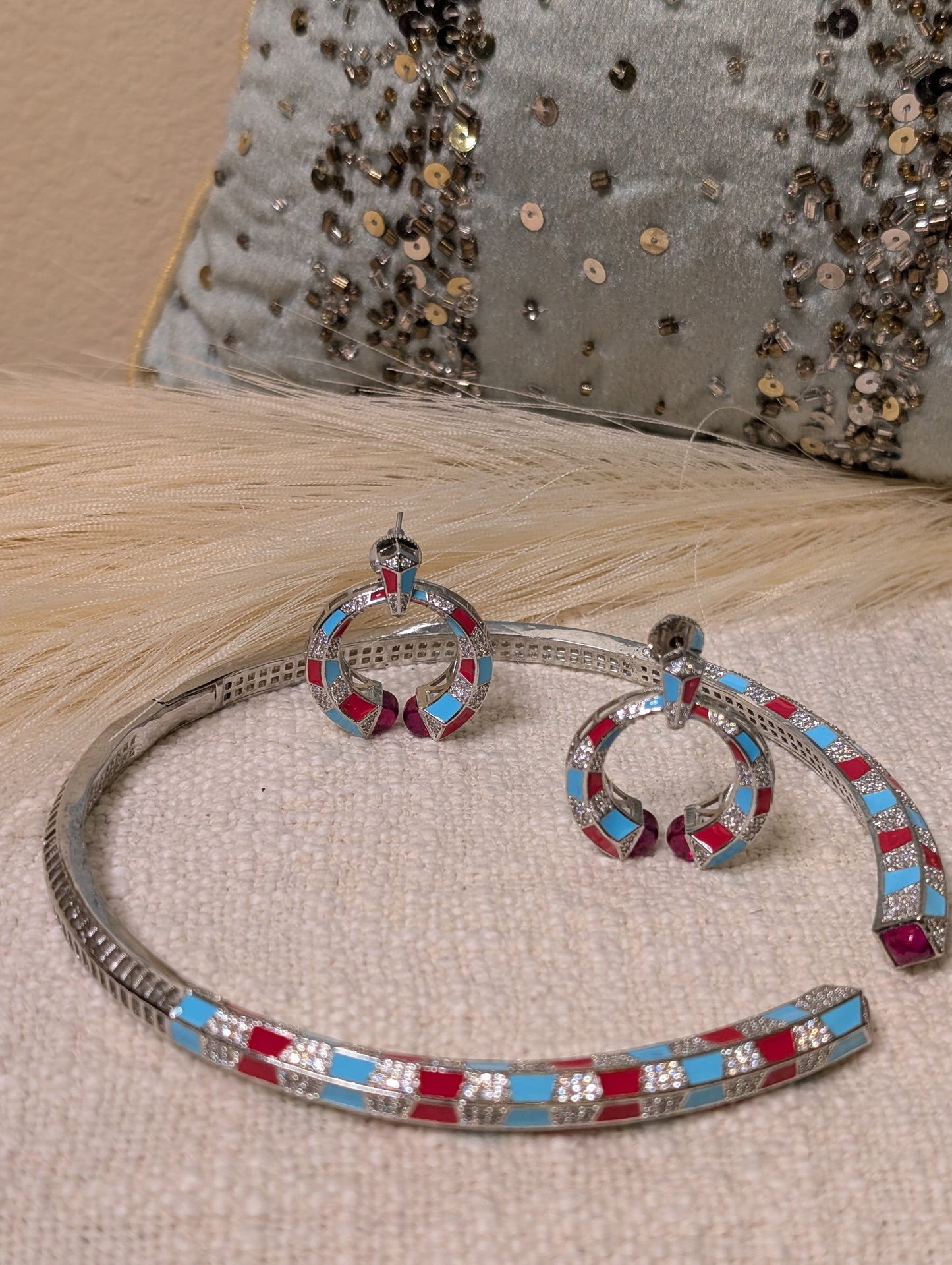 Venetian Mosaic Necklace Set