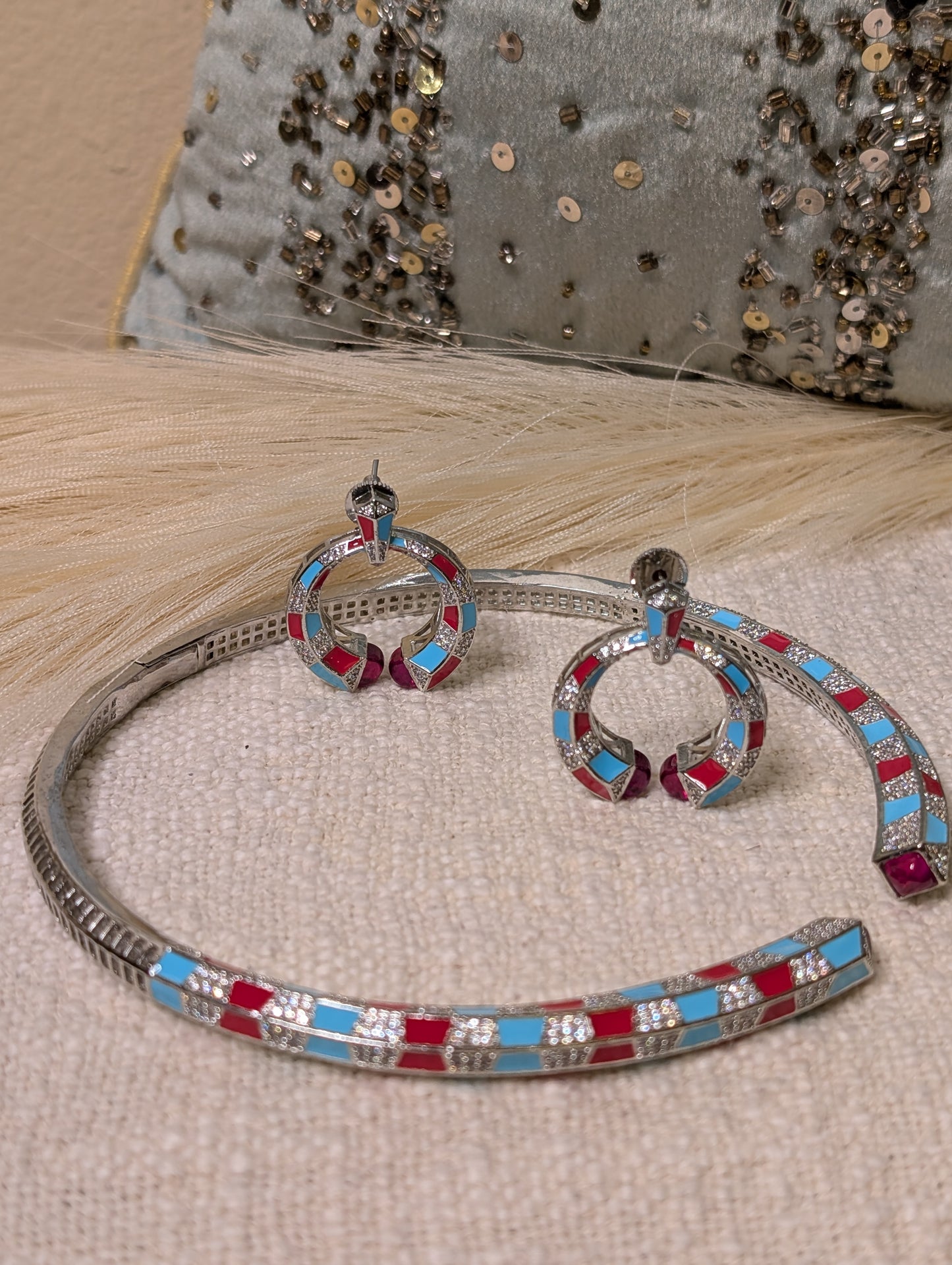 Venetian Mosaic Necklace Set