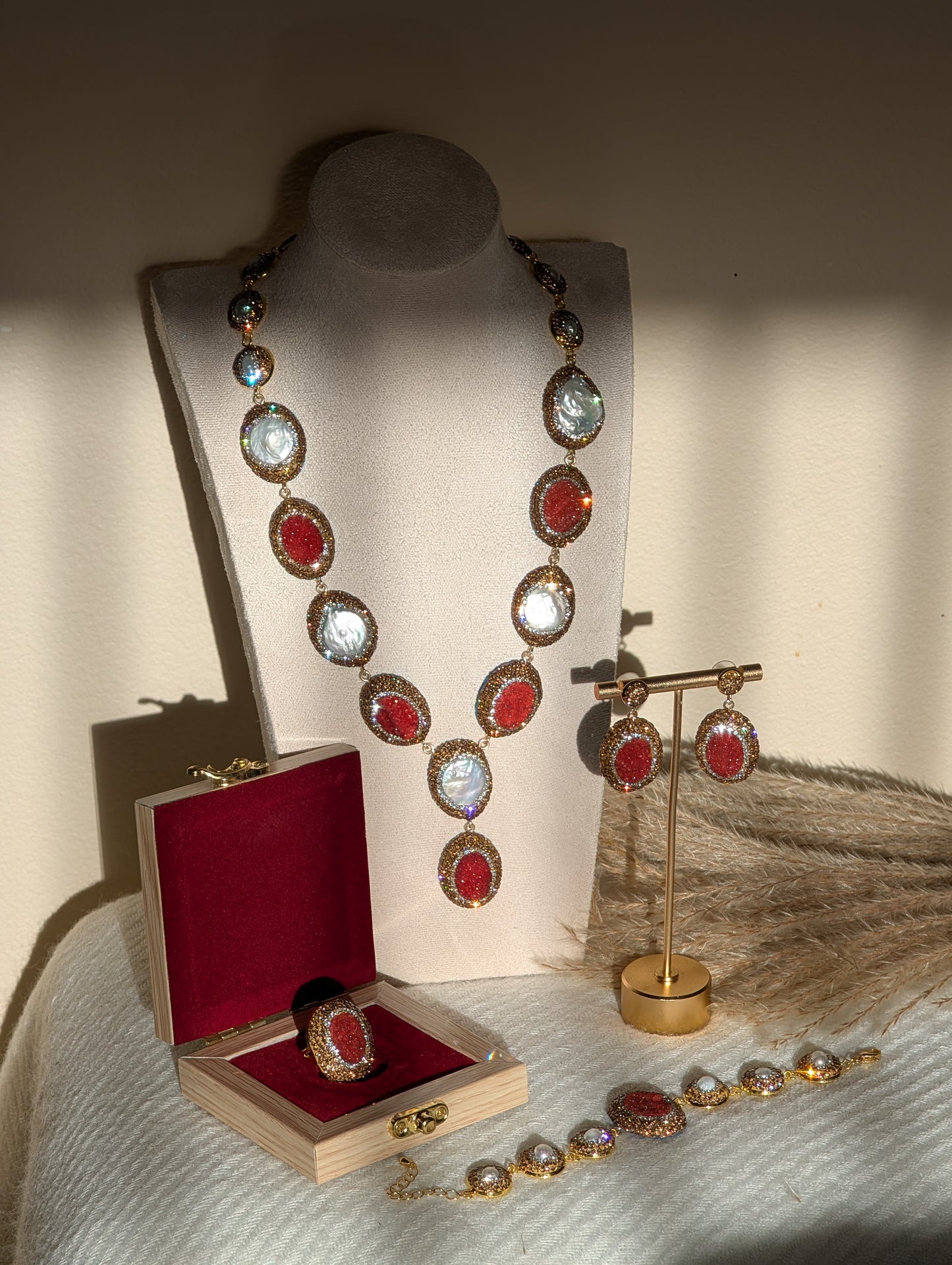 Regalia Opulent Enamel Jewelry Set