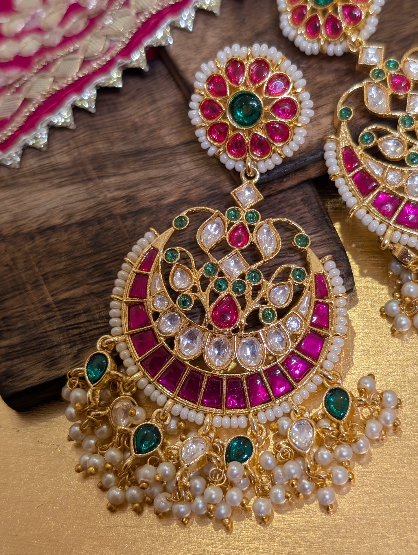 Royal Rosette Chandbali