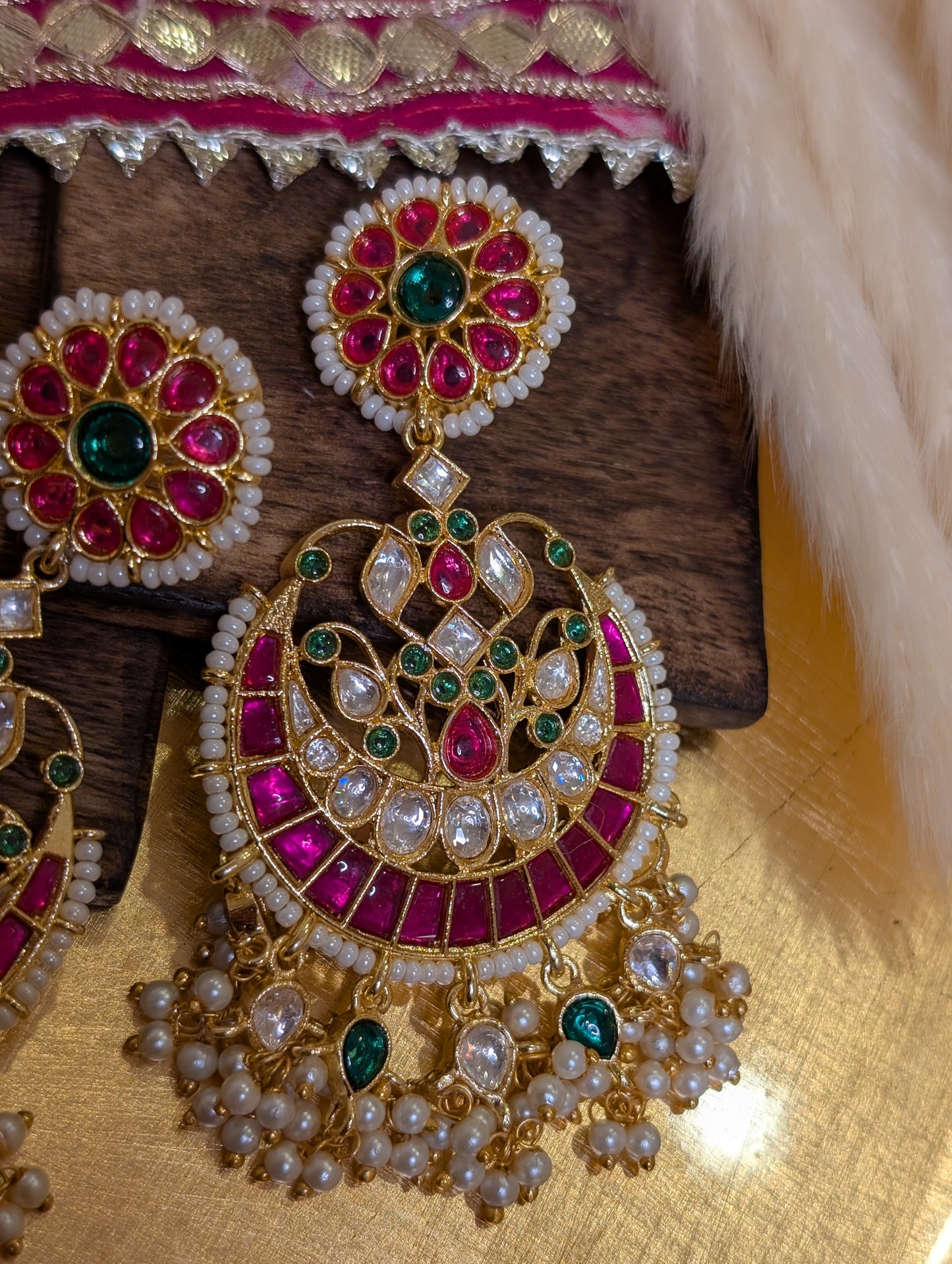 Royal Rosette Chandbali