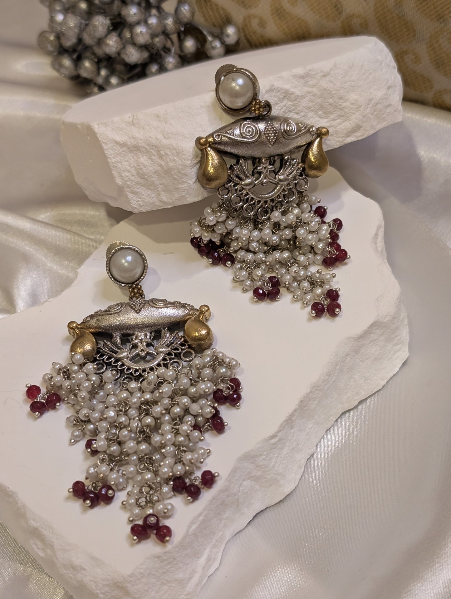 Graceful Pearl Symphony Earrings