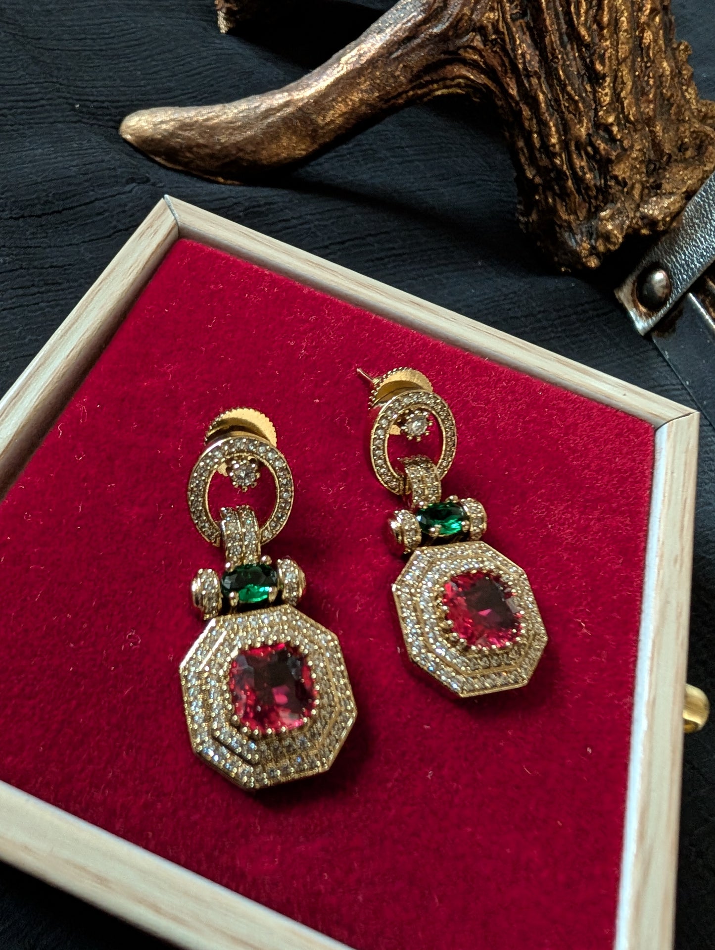 Crimson Crown Ensemble Necklace
