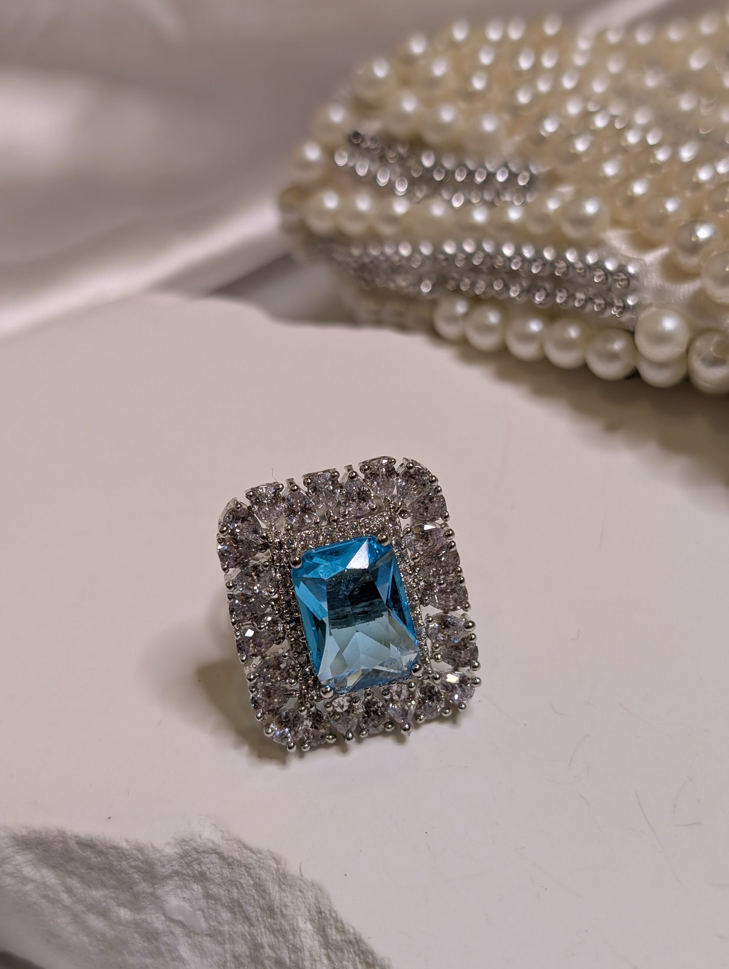 Sahin Blue Victorian Ring