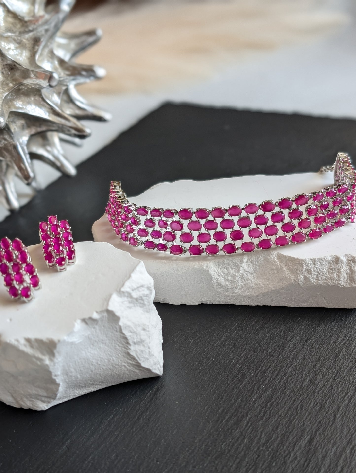 Bailey Blush Choker Necklace