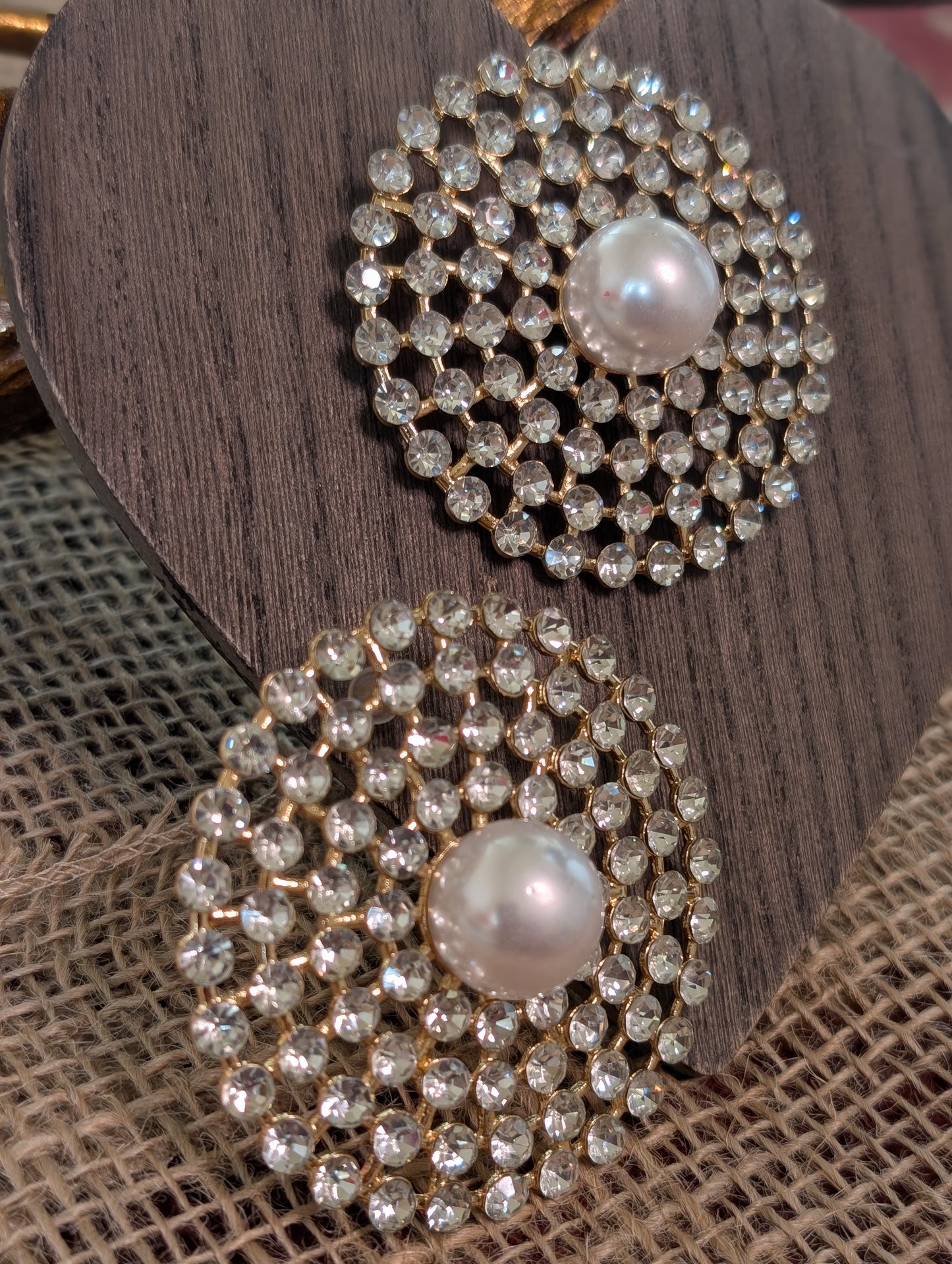 Abhira Diamond Pearl Earrings