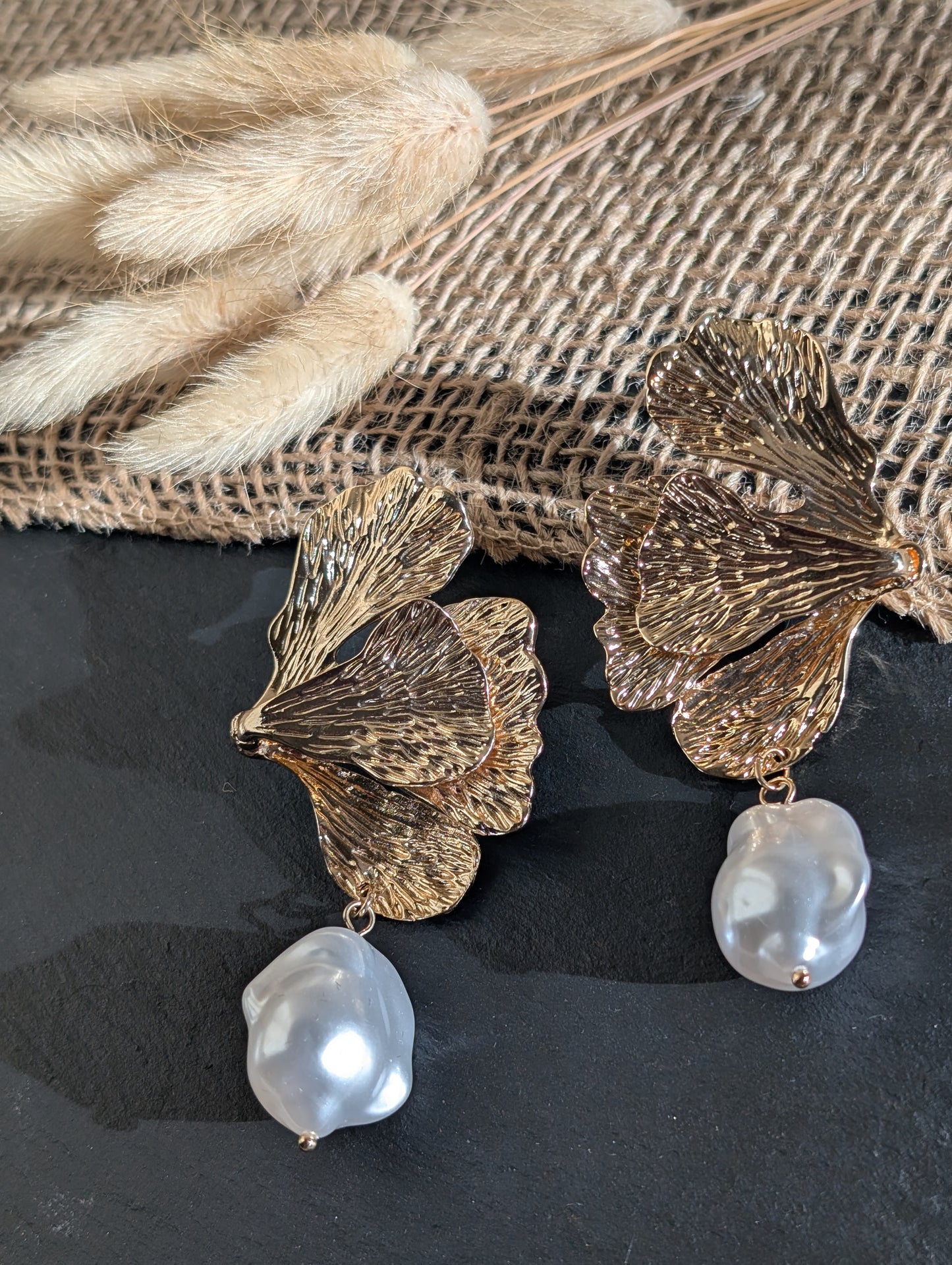 Luna Ginkgo Bloom Earrings