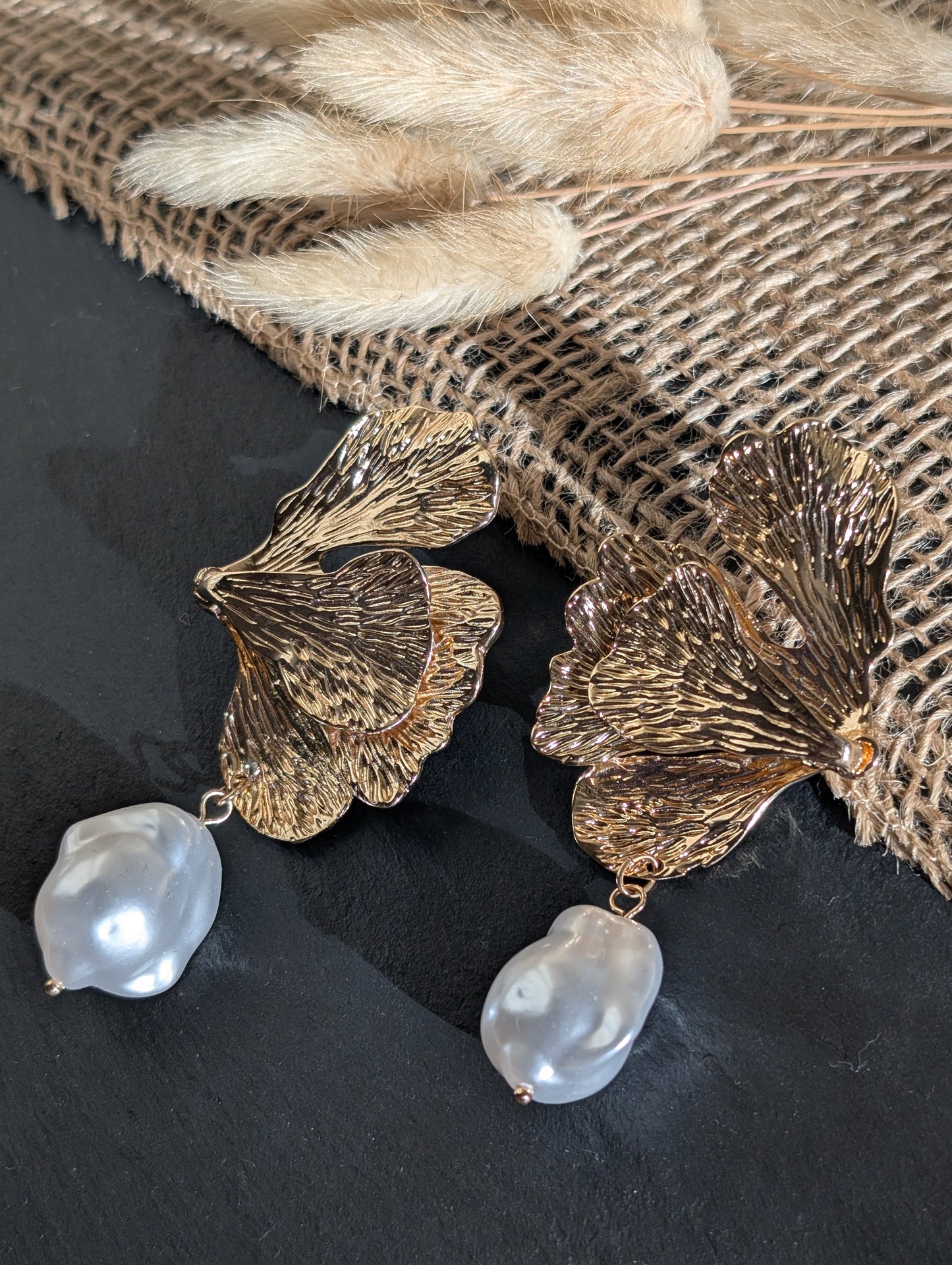 Luna Ginkgo Bloom Earrings