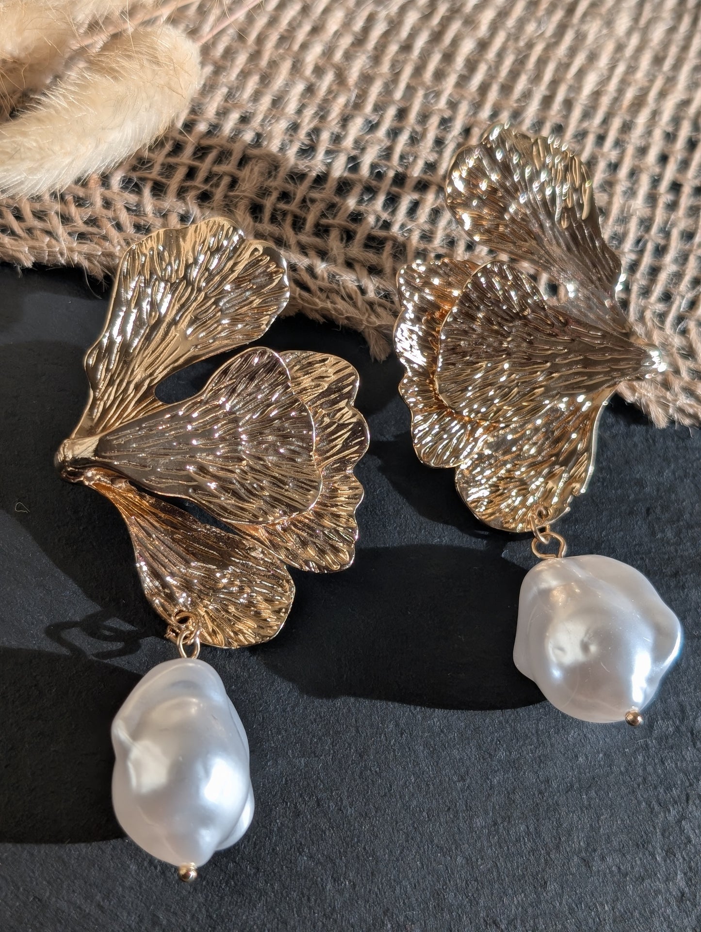 Luna Ginkgo Bloom Earrings