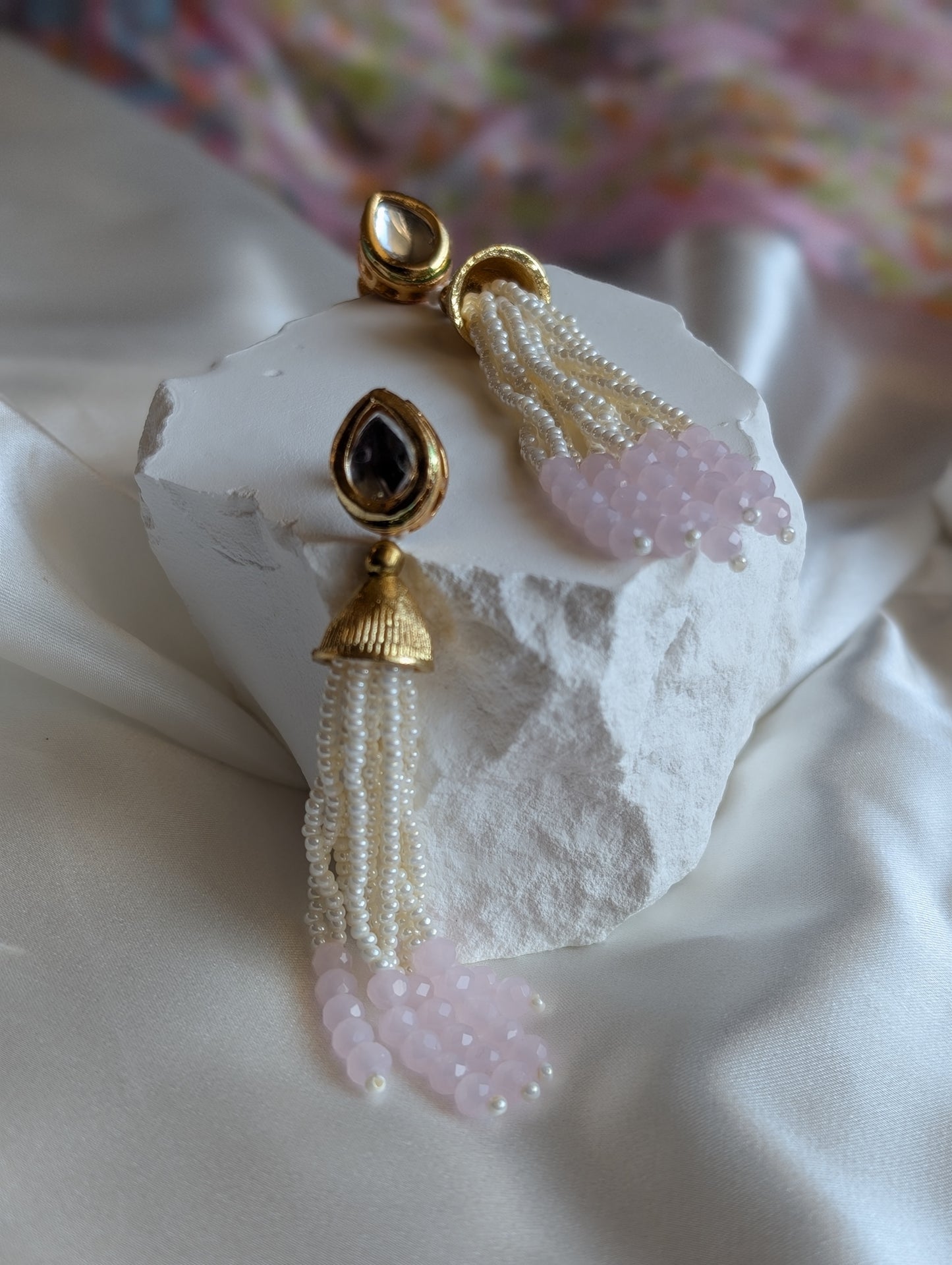 Elodie Pastel Pearl Necklace Set