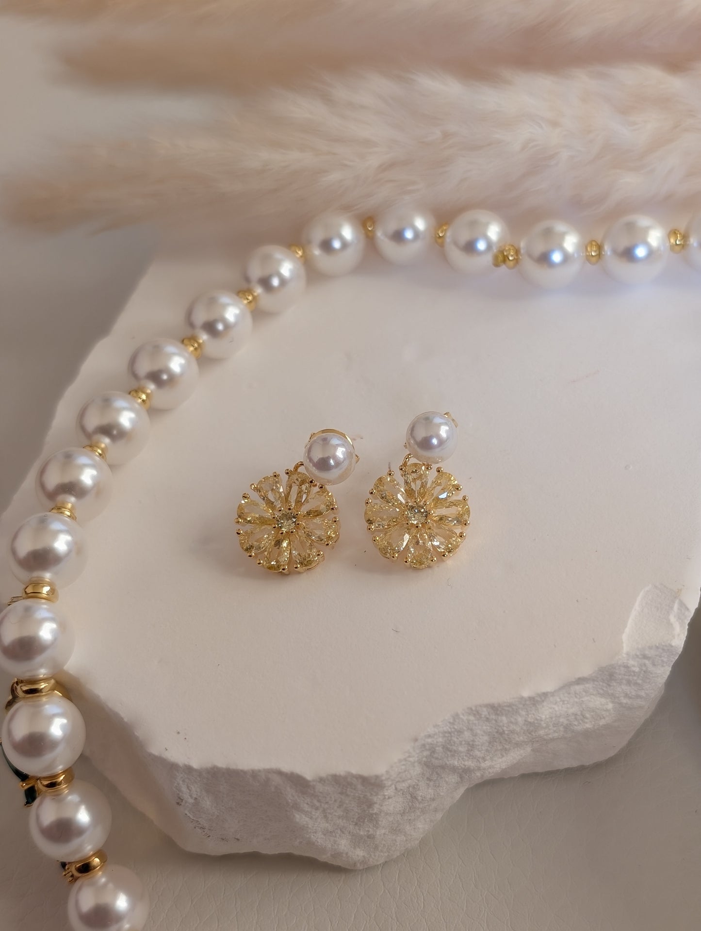 Komal's Charm Pearl Necklace Set