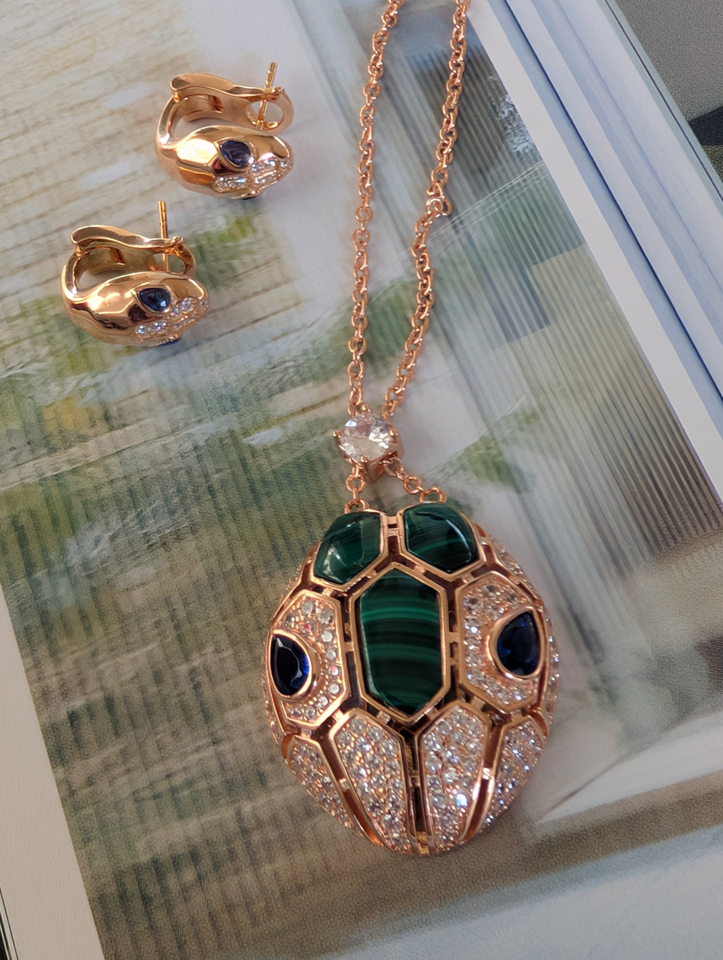 Imperial Serpentine Necklace Set