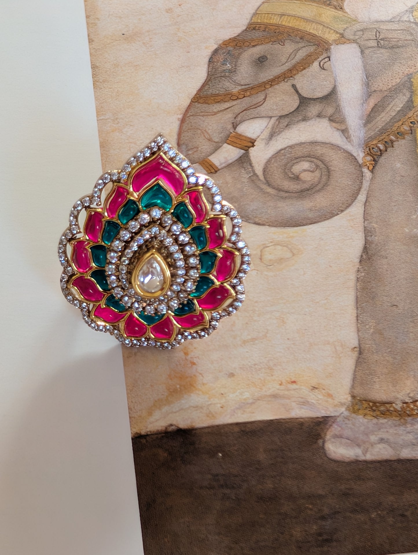 Majestic Lotus Statement Ring