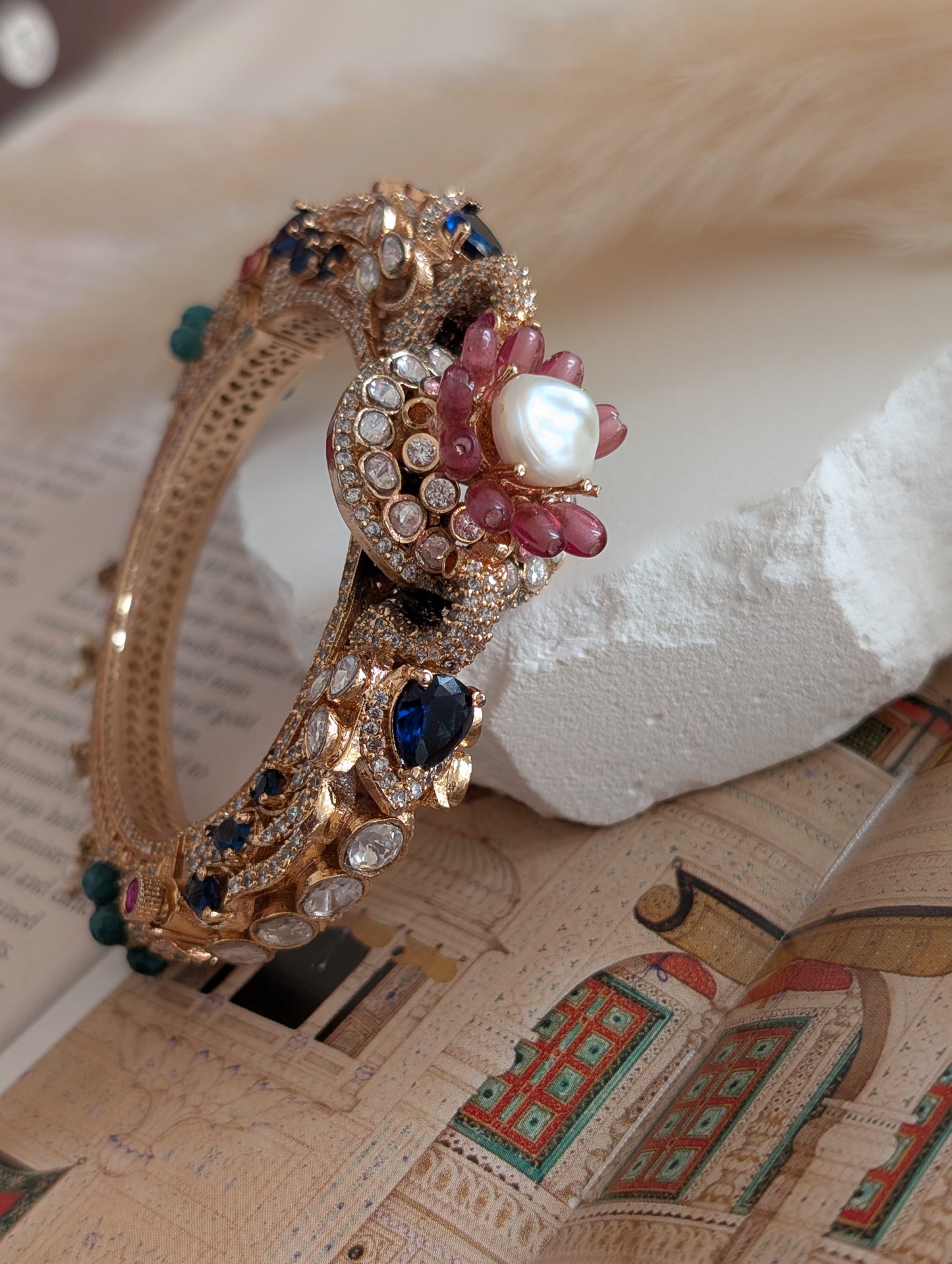 Lotus Pearl Bangle