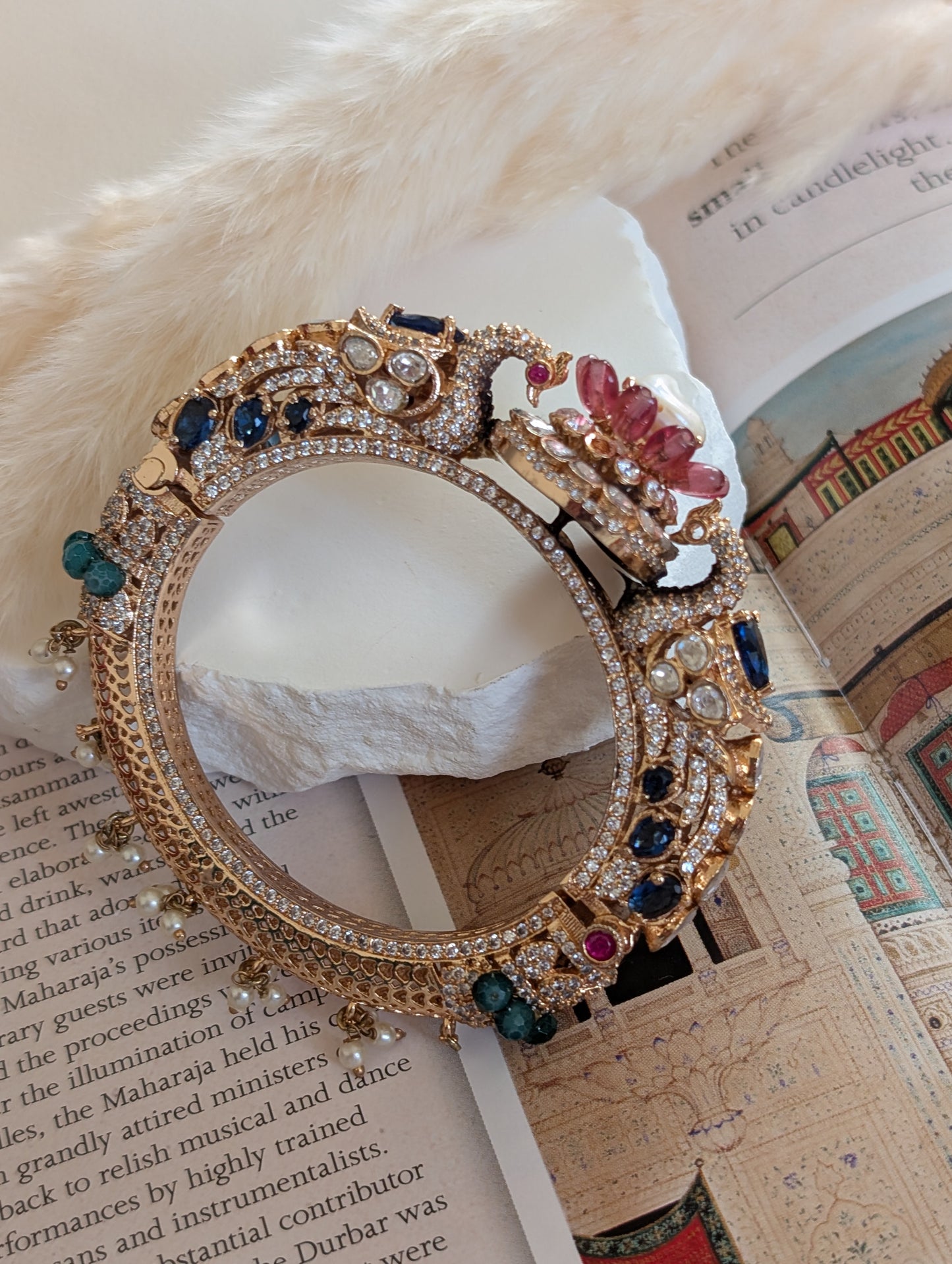 Lotus Pearl Bangle