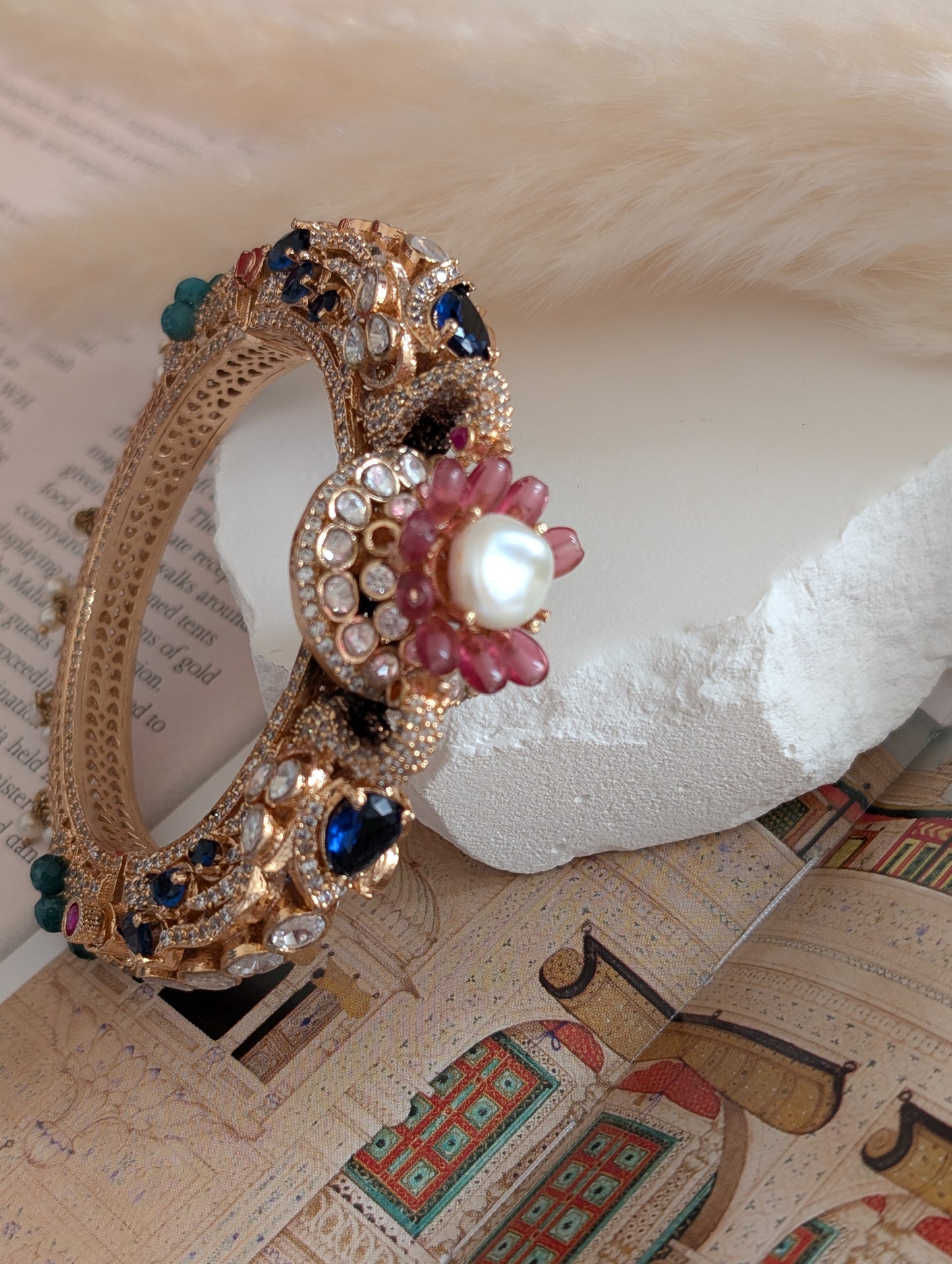 Lotus Pearl Bangle