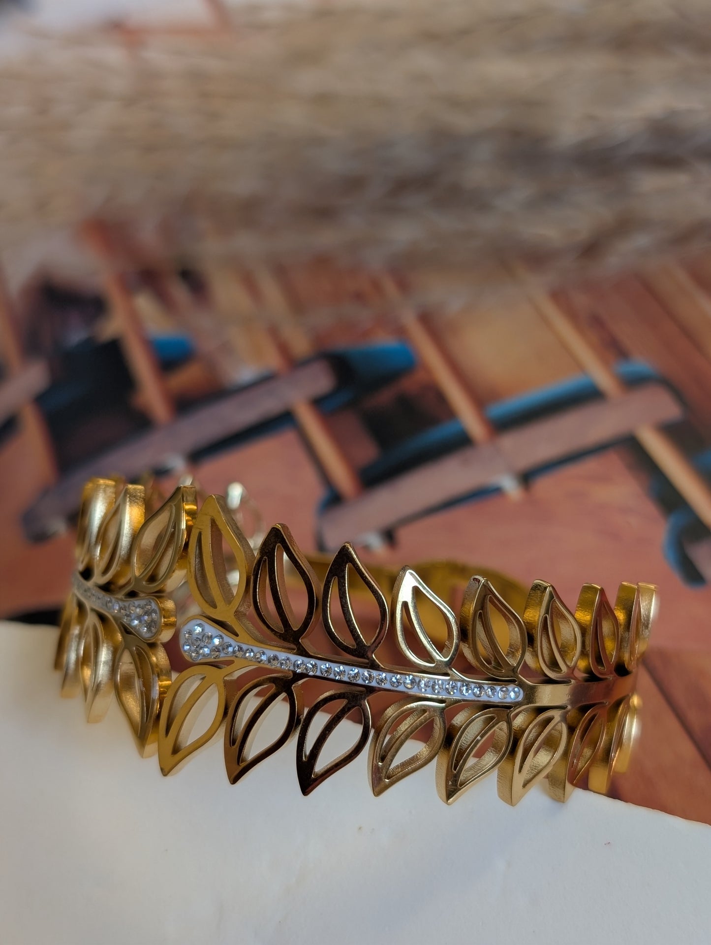 Aurelia Leaf Cascade Cuff