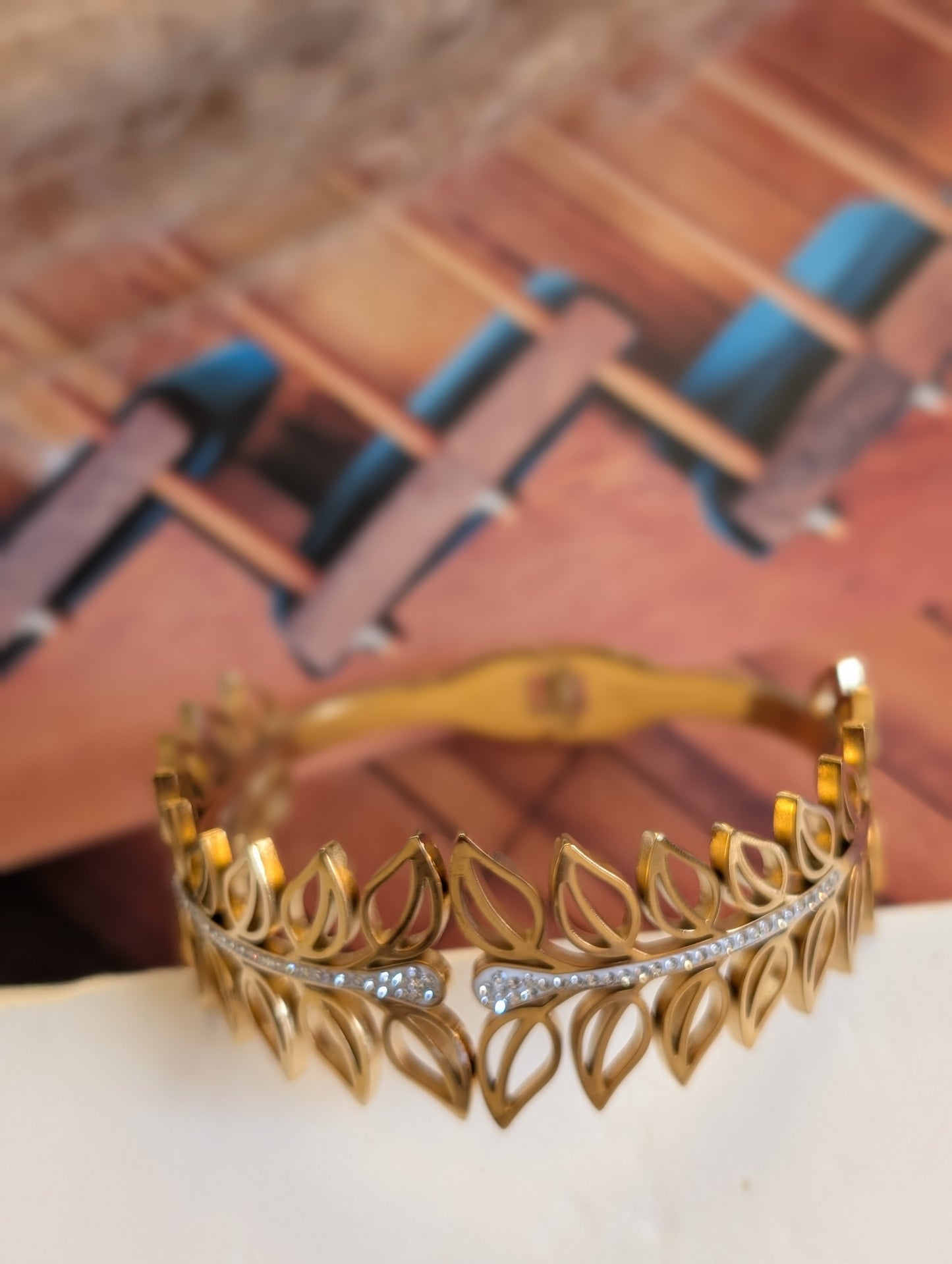 Aurelia Leaf Cascade Cuff