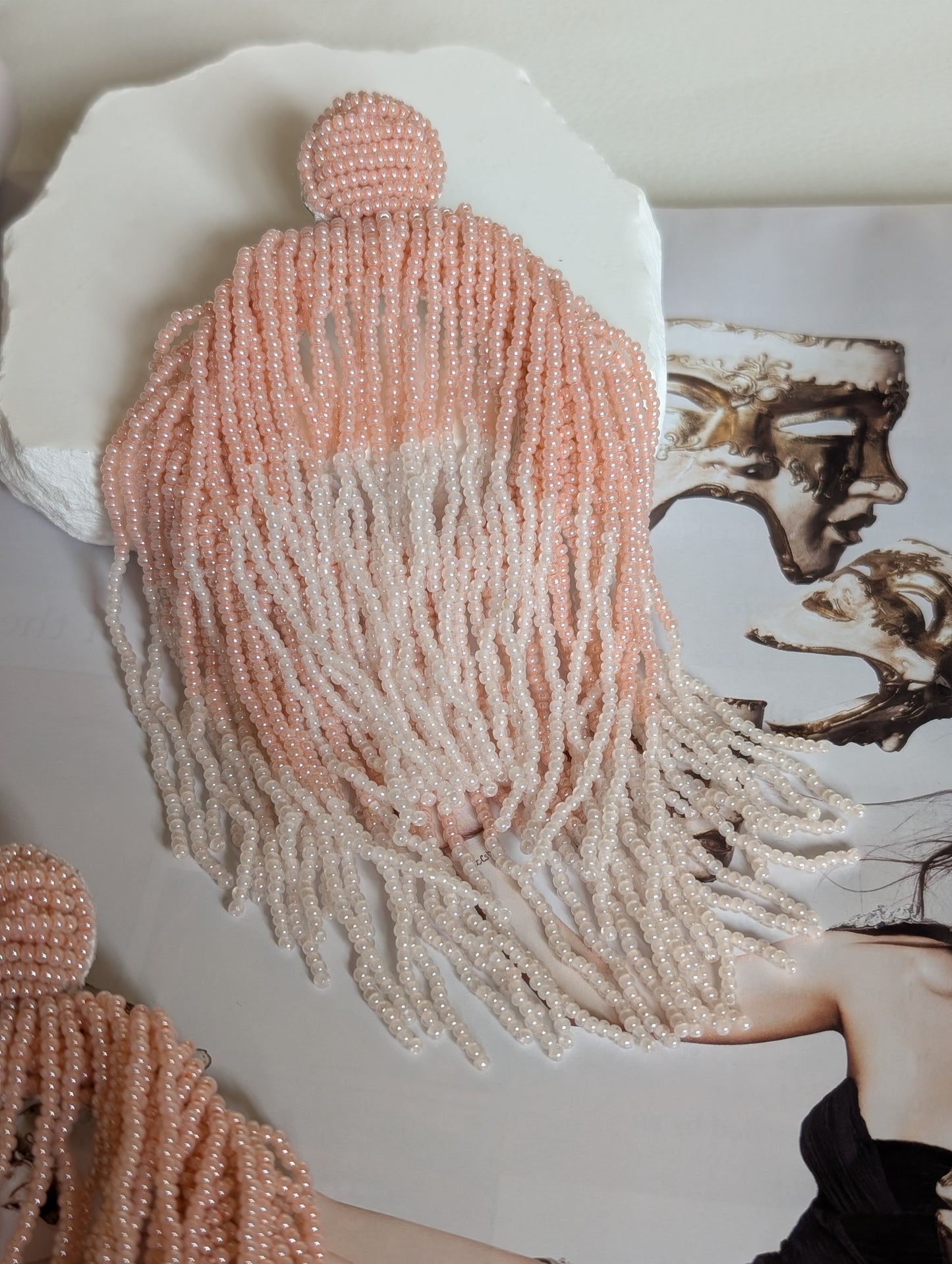 Rosé Cascade Earrings