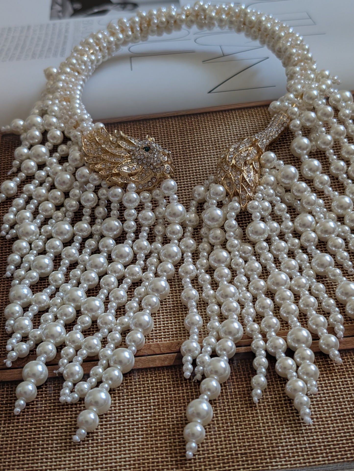 Regal Cascade Pearl Choker