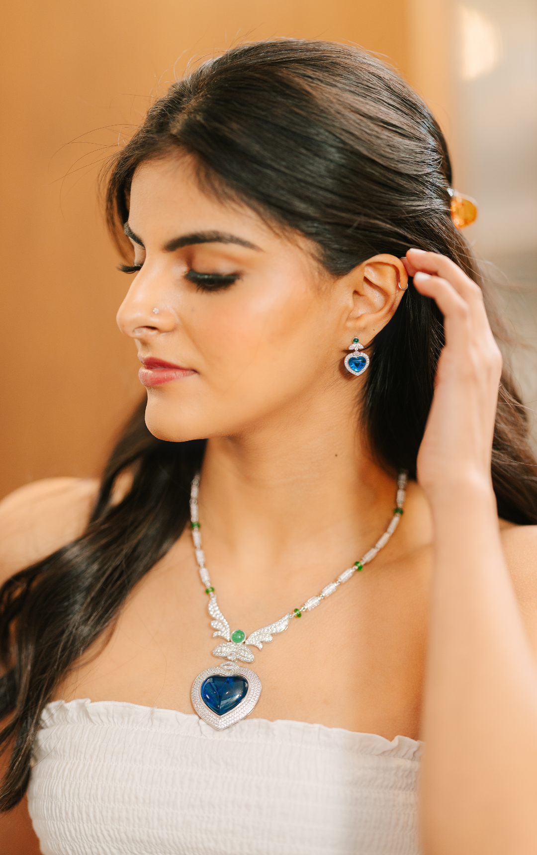 The Celeste Heart of Seraphina Necklace