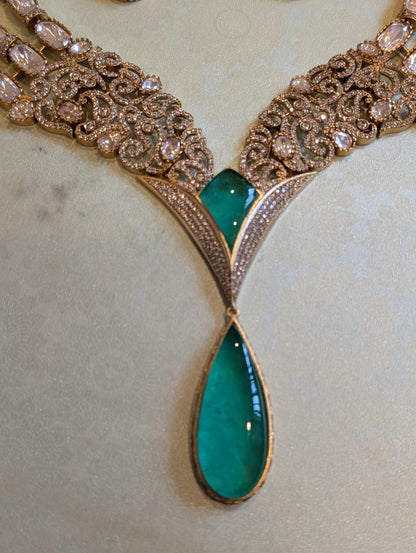 Teal Majesty – Enchanted Emerald Jewelry Ensemble
