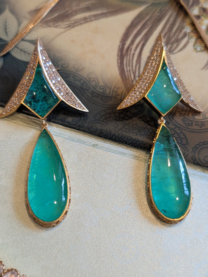 Teal Majesty – Enchanted Emerald Jewelry Ensemble