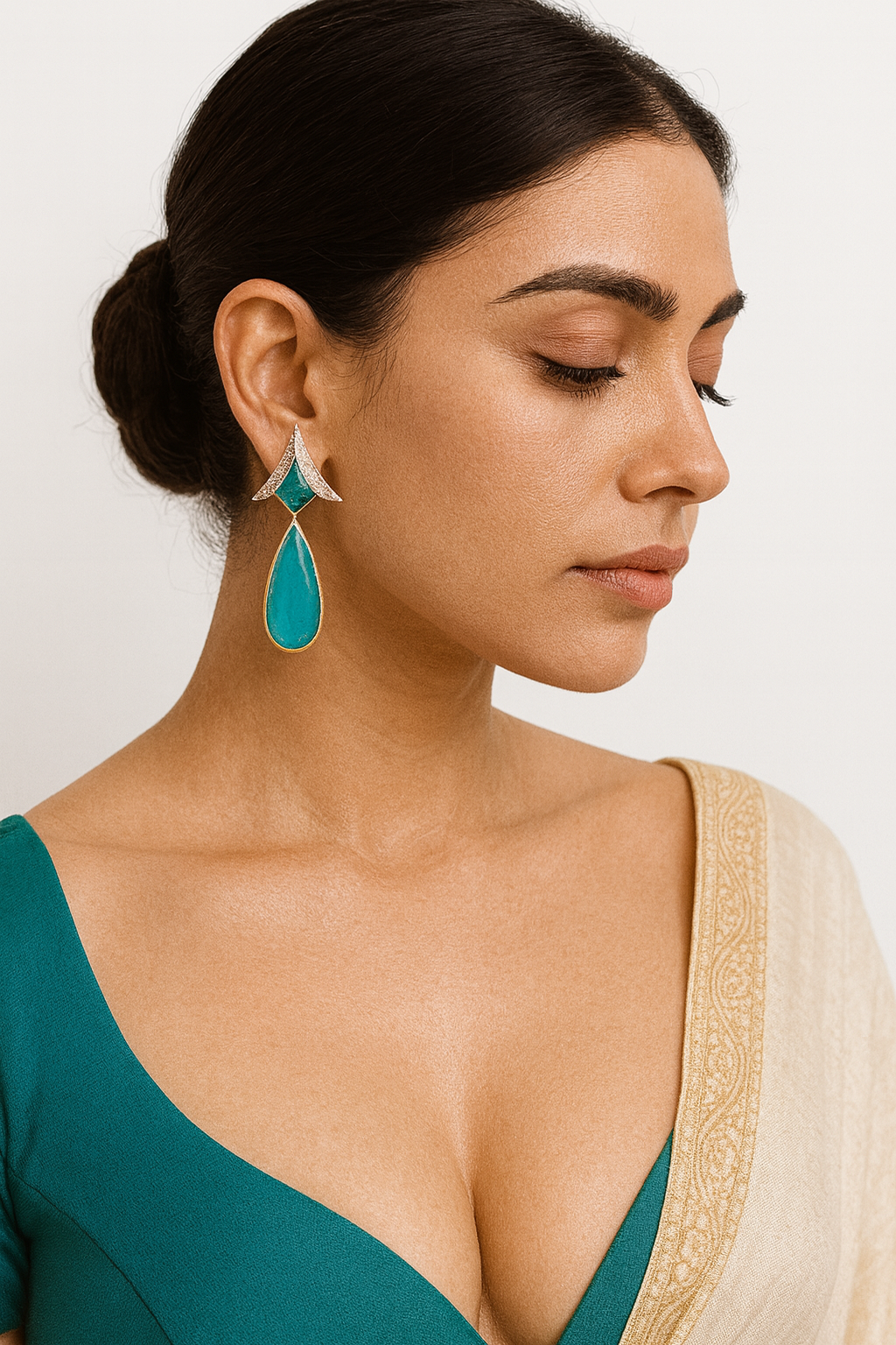 Teal Majesty – Enchanted Emerald Jewelry Ensemble