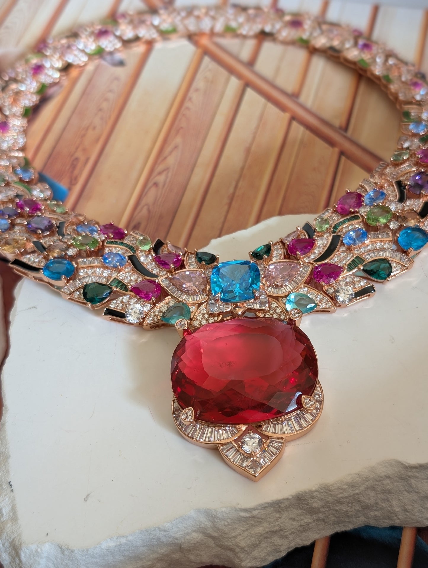 Radiance Multicolor Gemstone Necklace Set