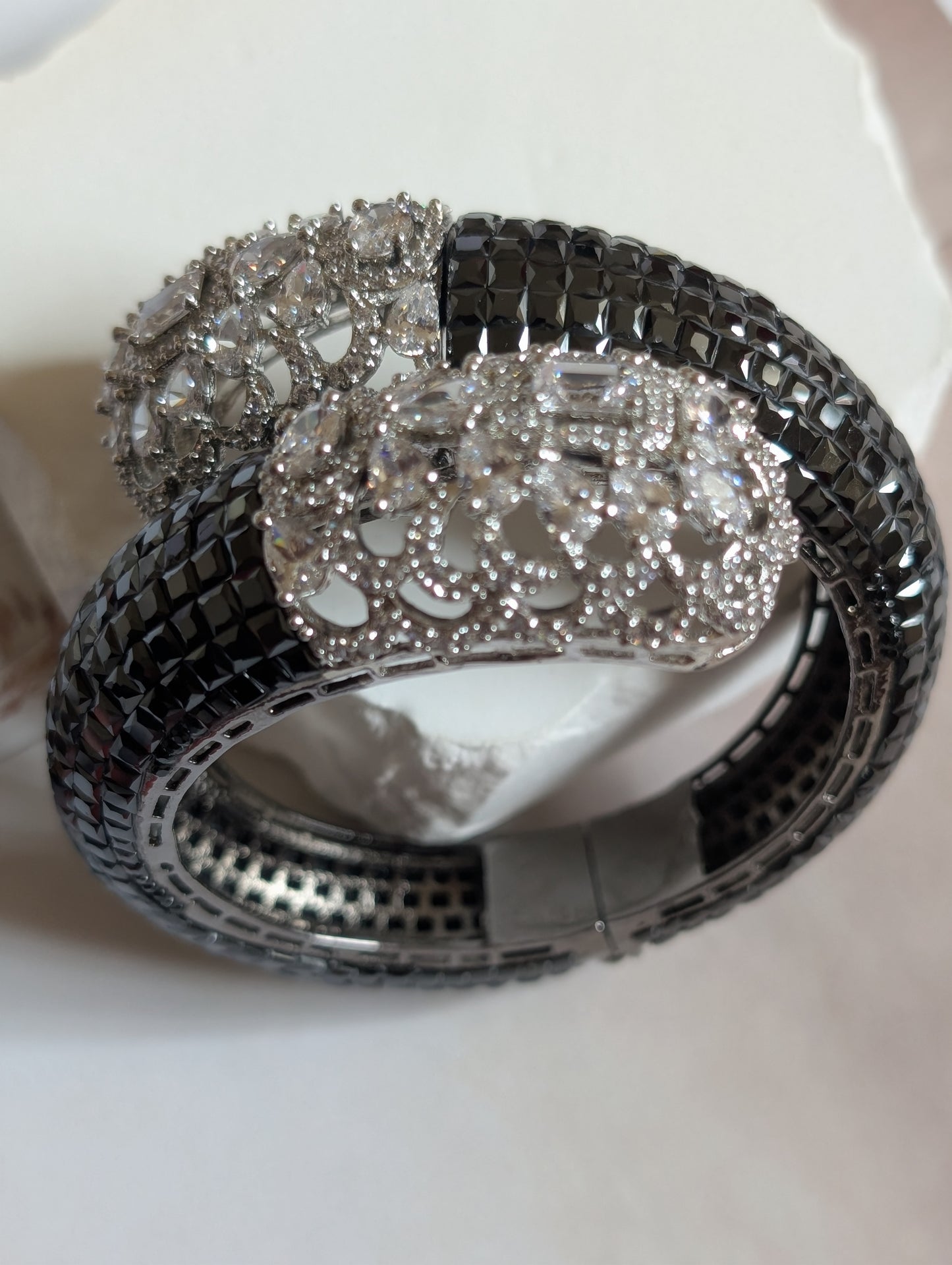 Ishya Crystal Crown Bangles